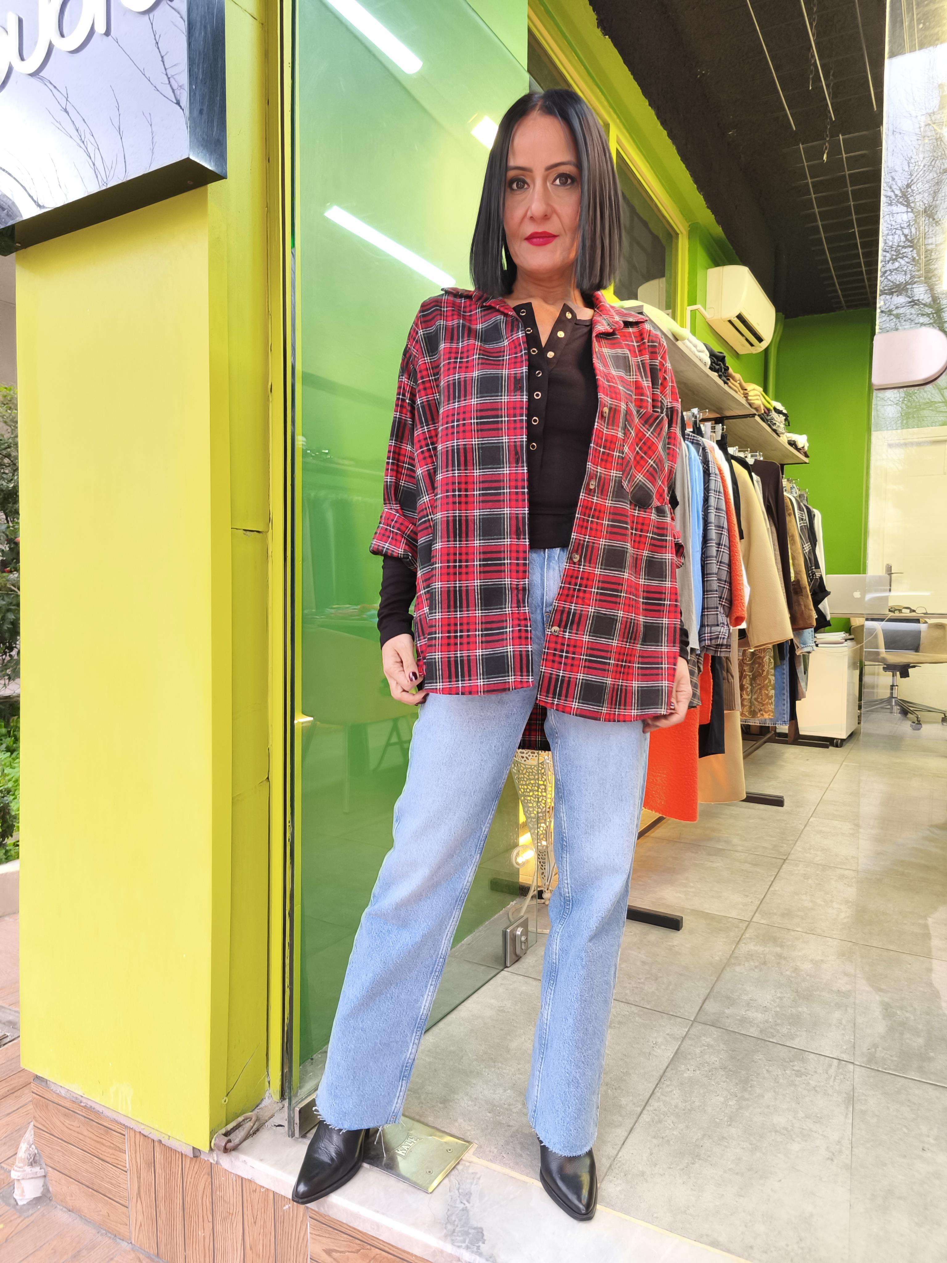 Kırmızı Ekose Gömlek