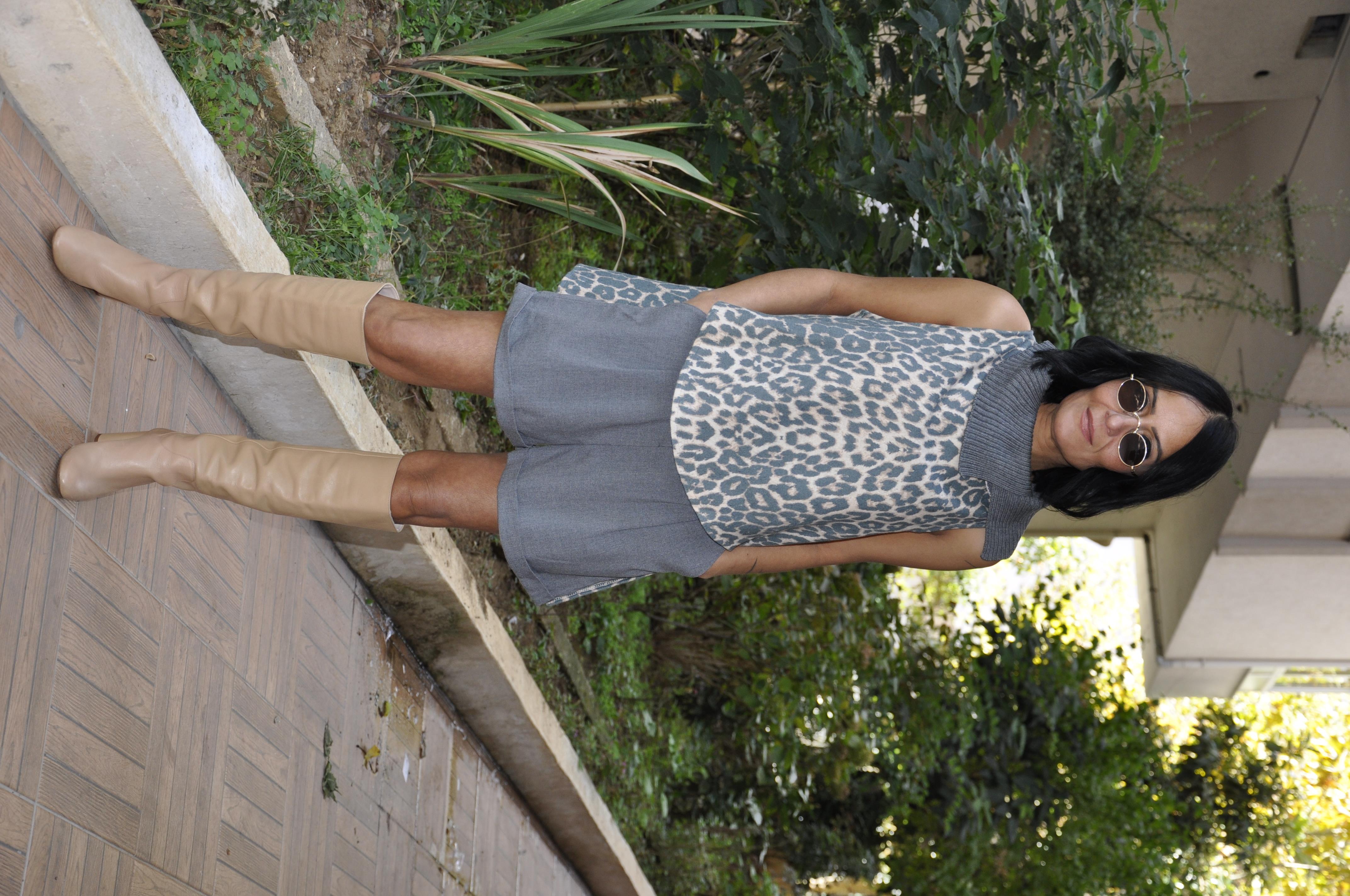 Leopar Kaşe Süveter