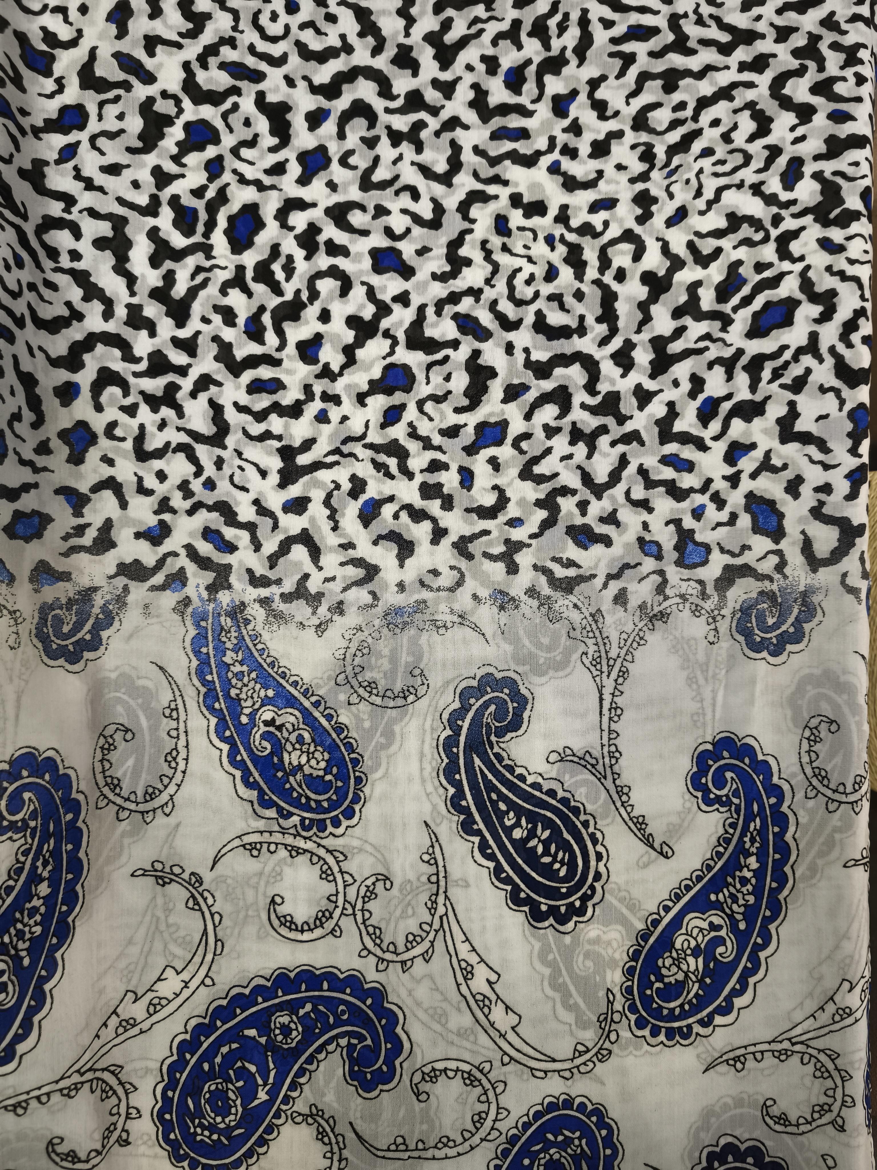 Şal Desenli Yeşil Şal