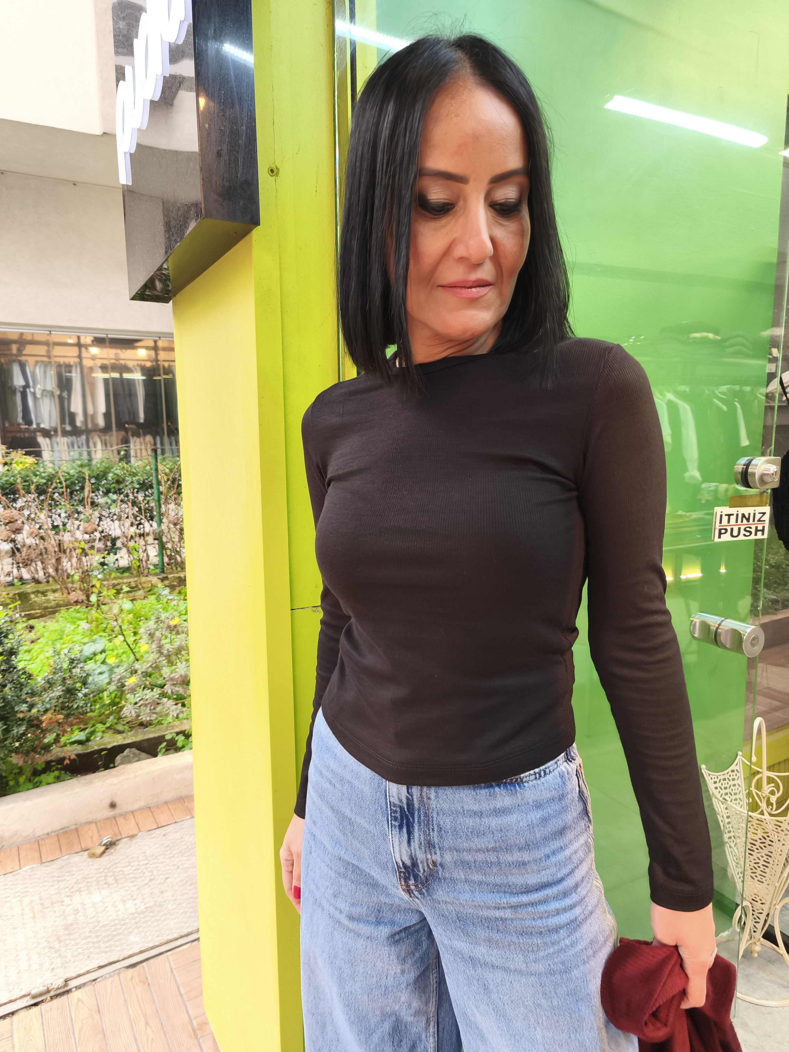 Siyah Kaşkorse Bluz