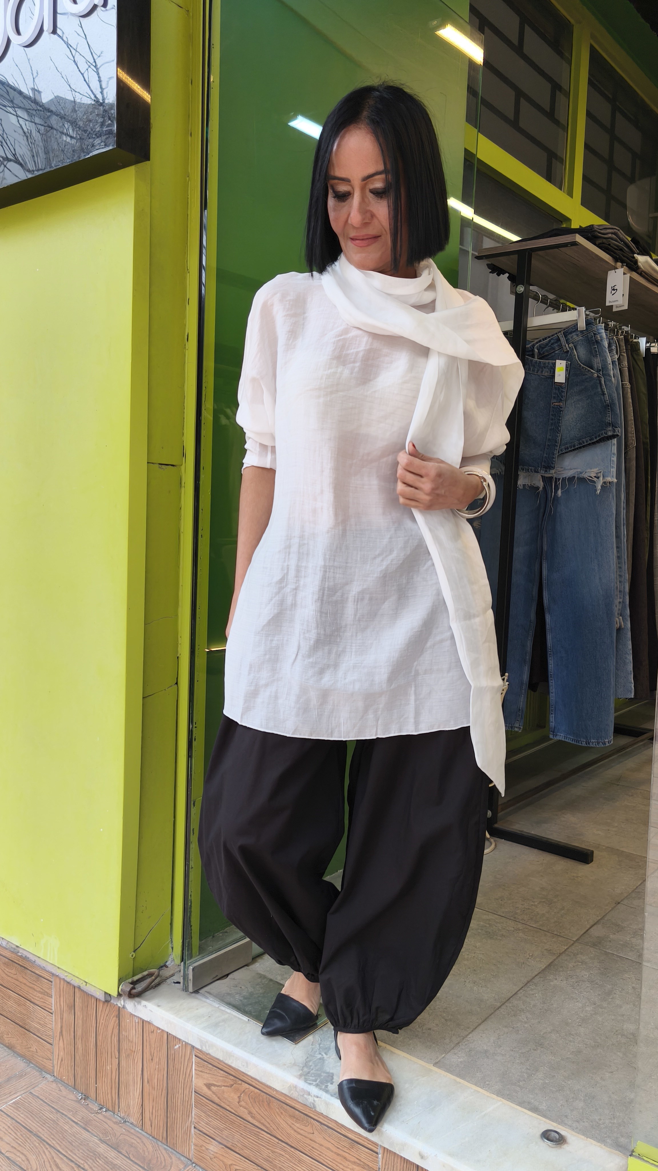 Siyah Pamuk Pantolon
