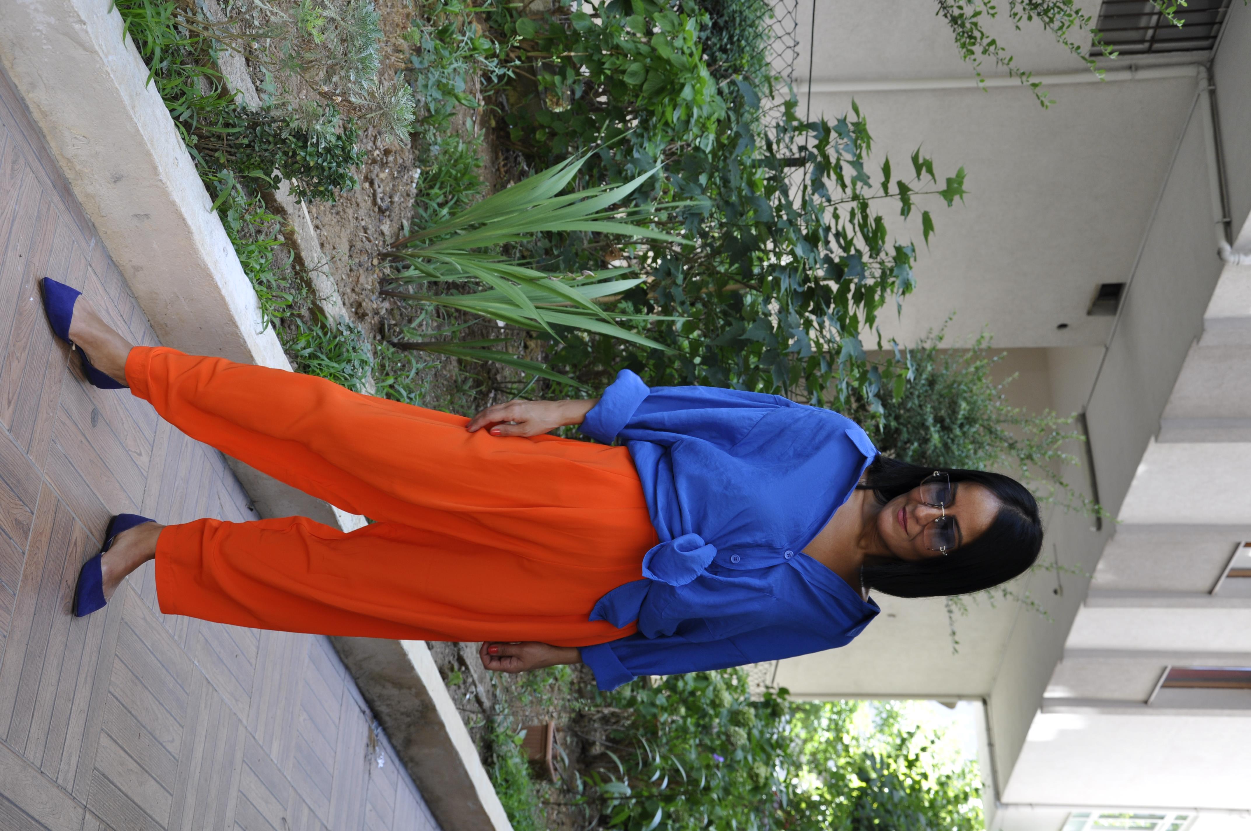 Turuncu Balon Pantolon