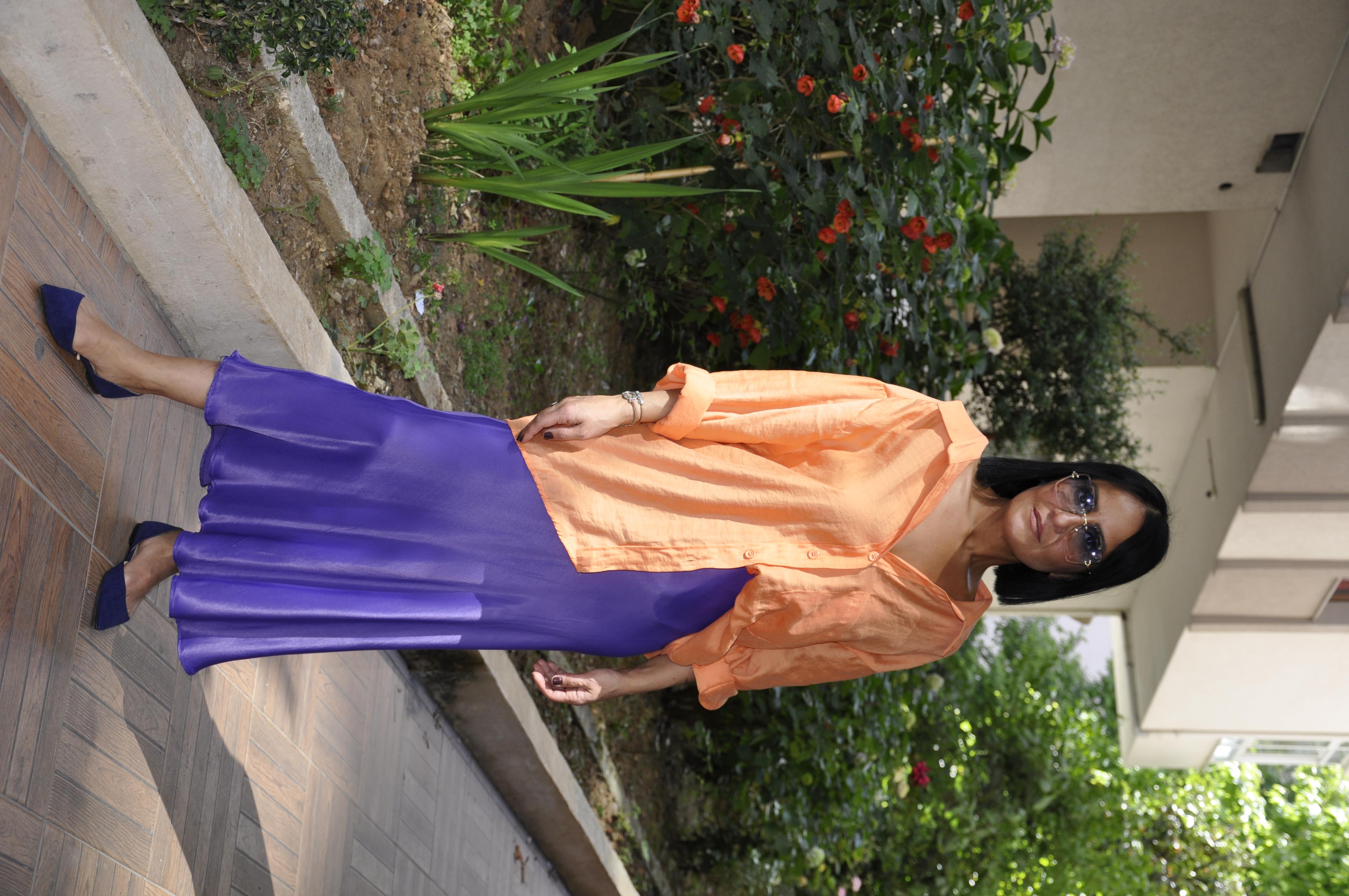 Turuncu Oversize Gömlek