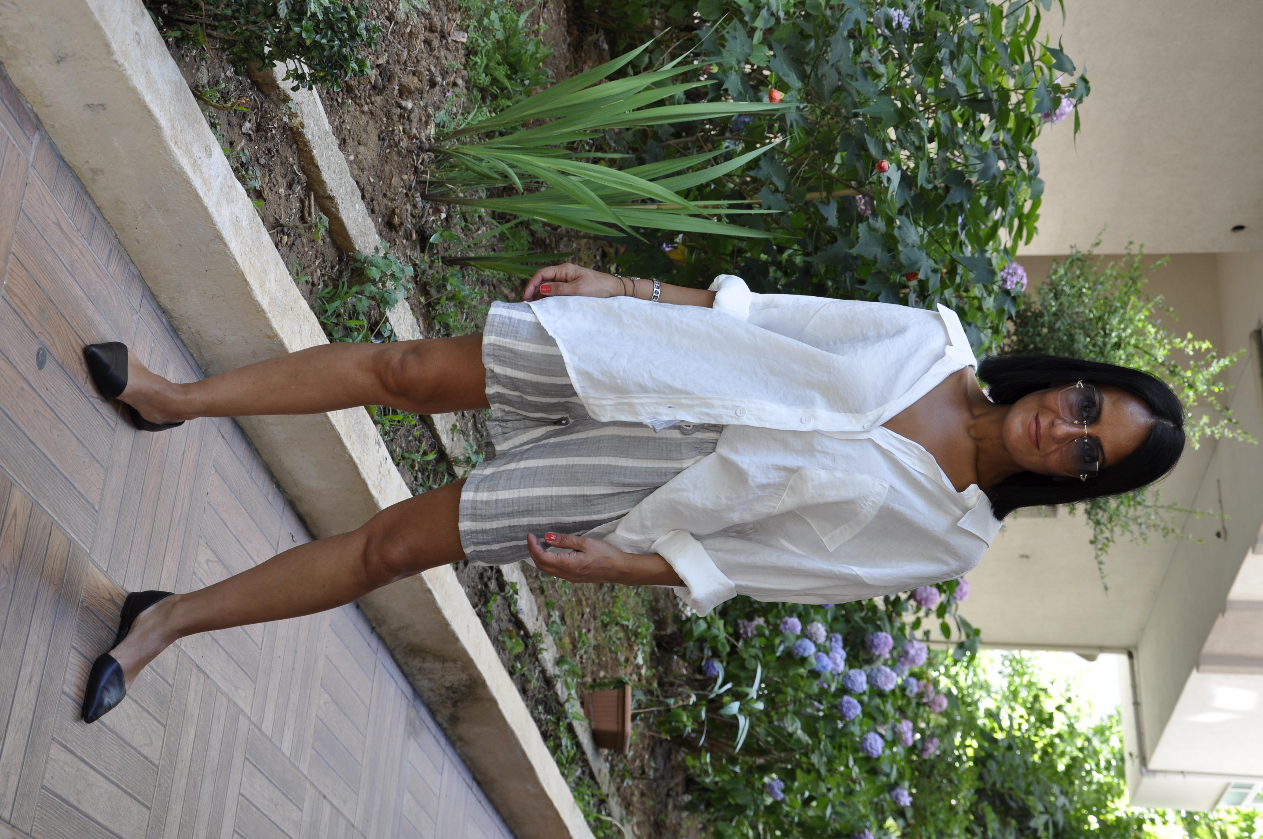 Beyaz Oversize Gömlek