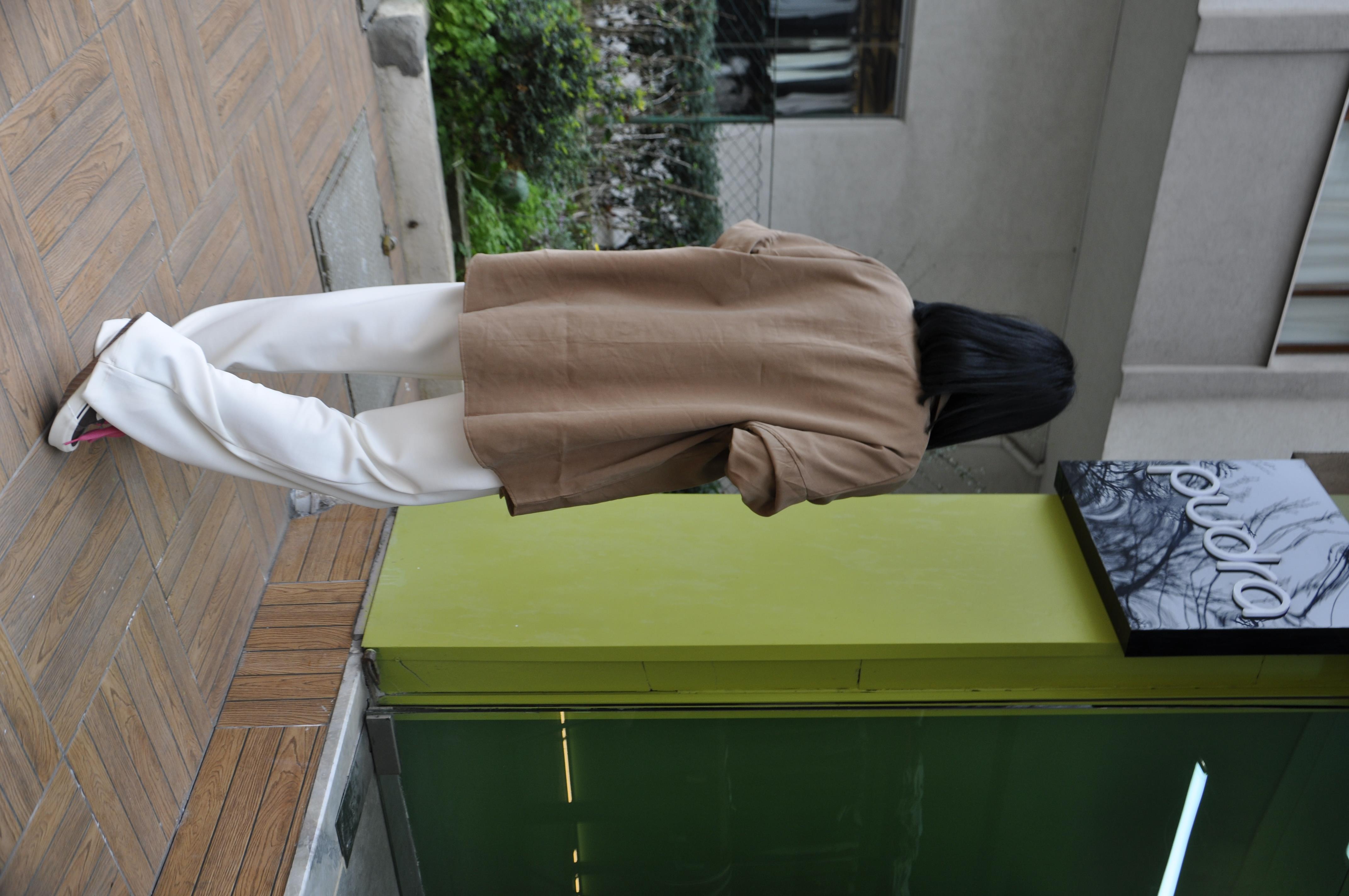 Camel Bol Kesim Gömlek