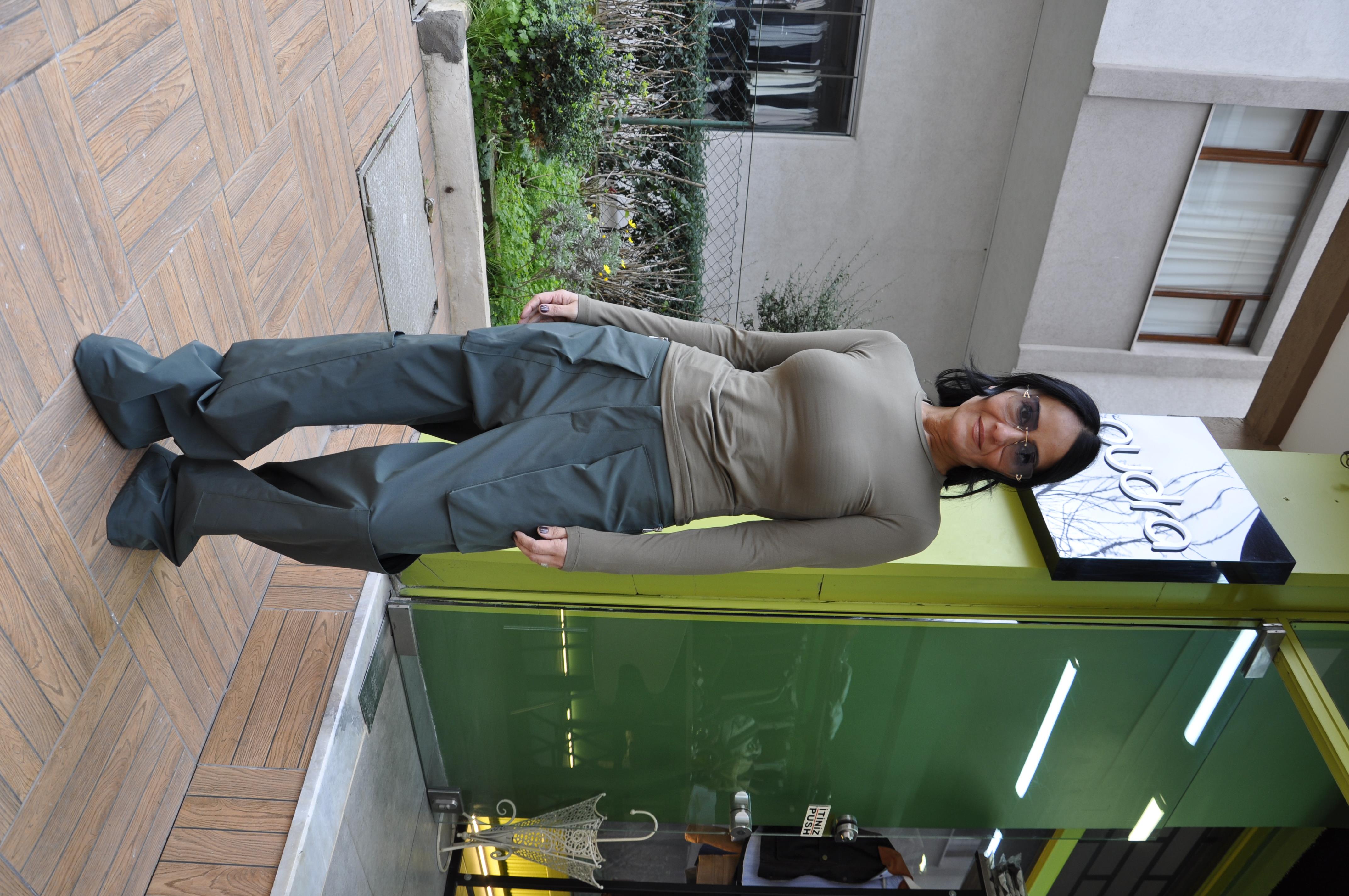 Haki Model Kumaş Bluz