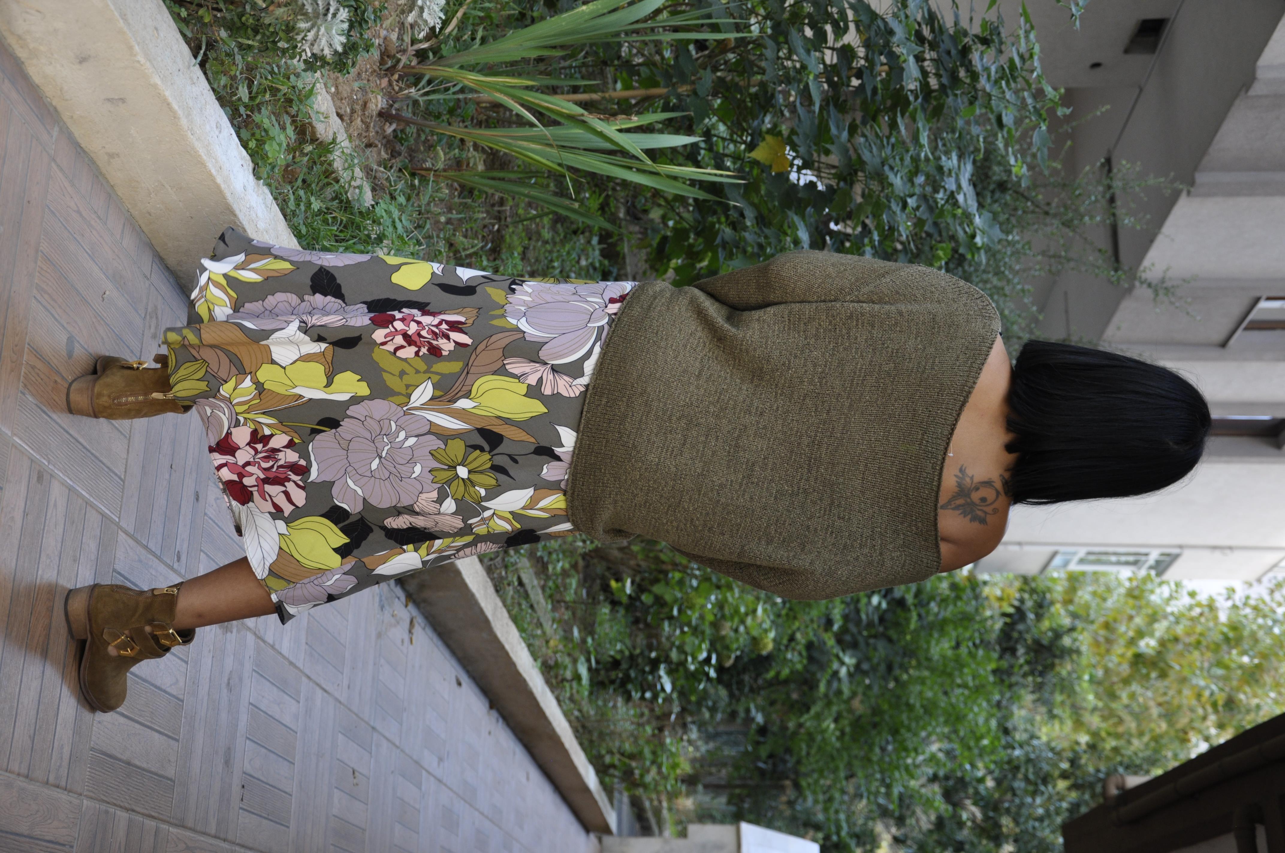 Kayık Yaka Haki Triko