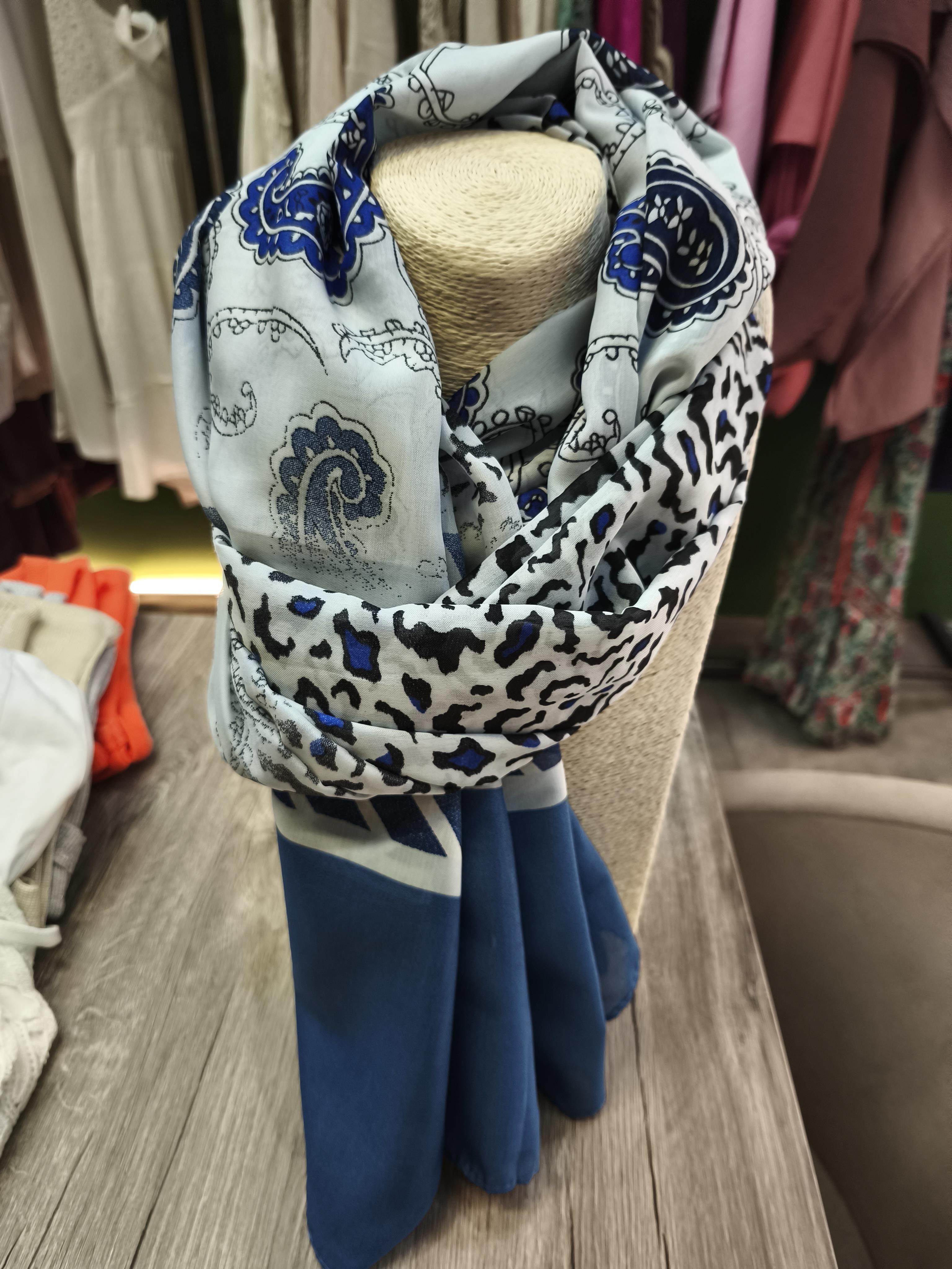 Şal Desenli Yeşil Şal