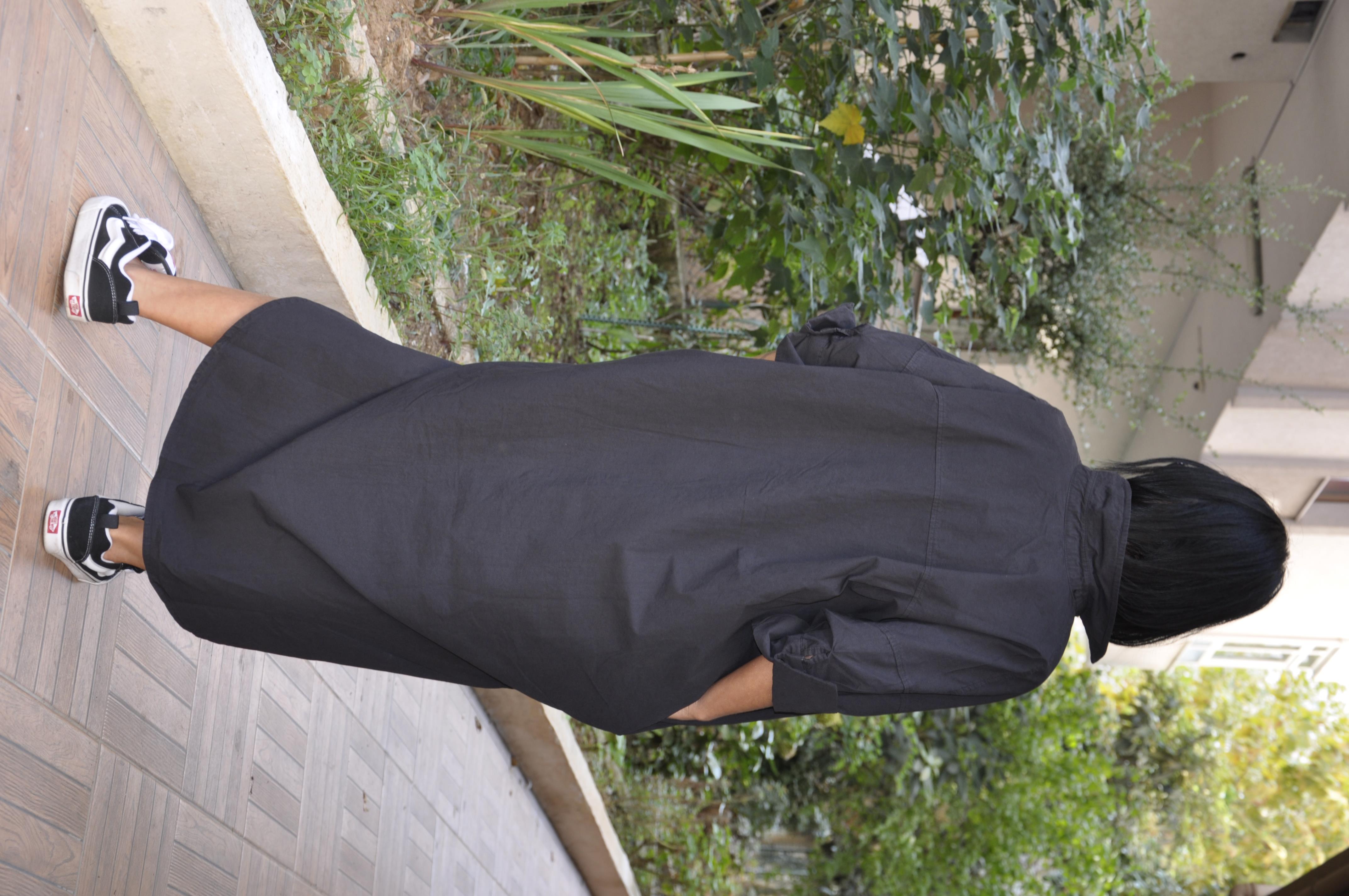 Siyah Gömlek Elbise