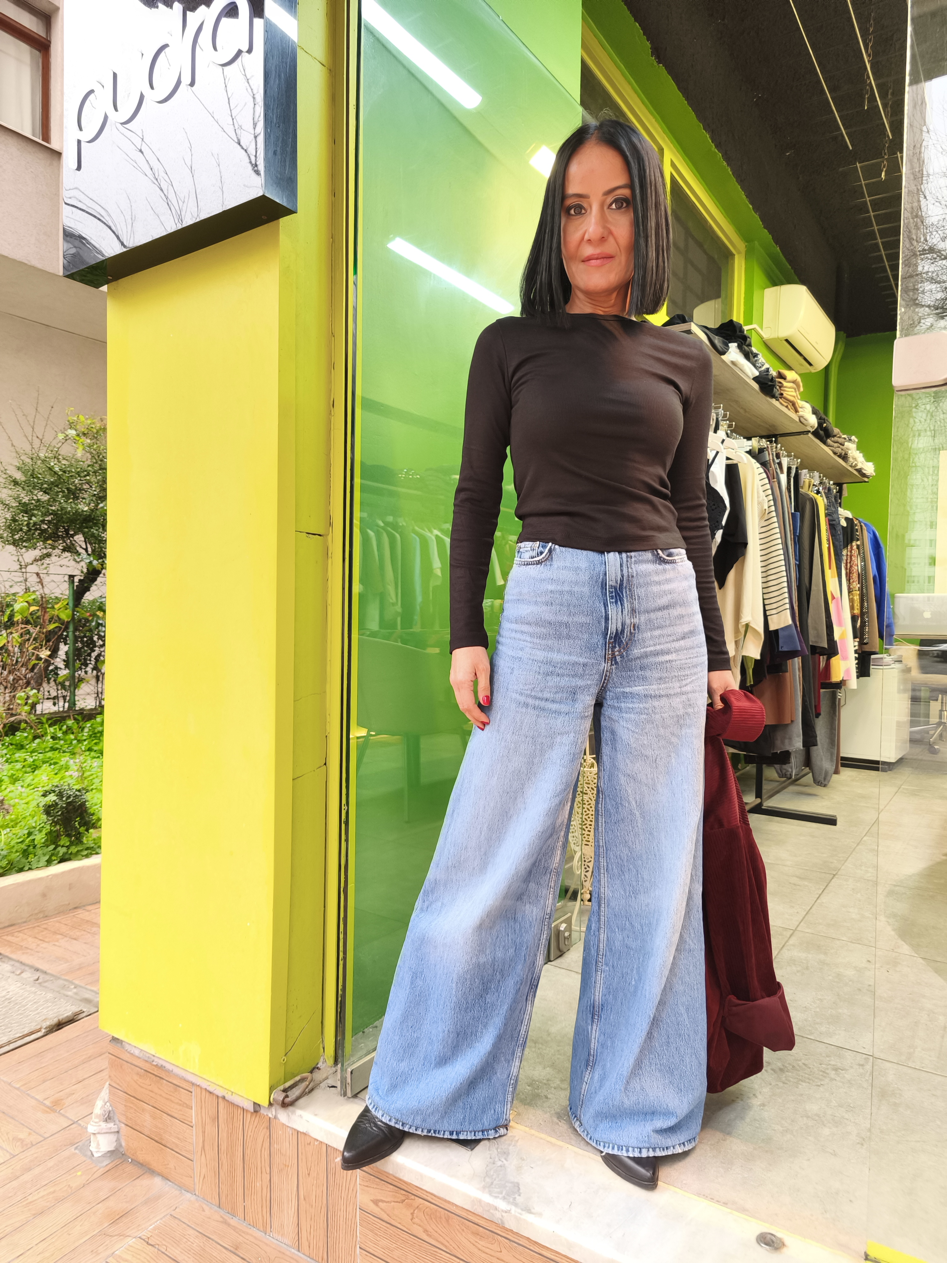 Siyah Kaşkorse Bluz