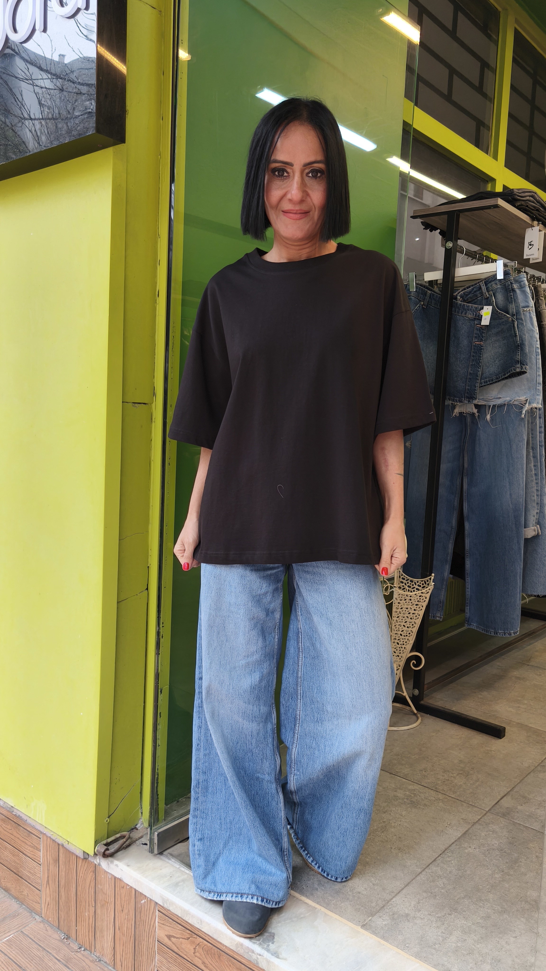 Siyah Oversize Tişört 