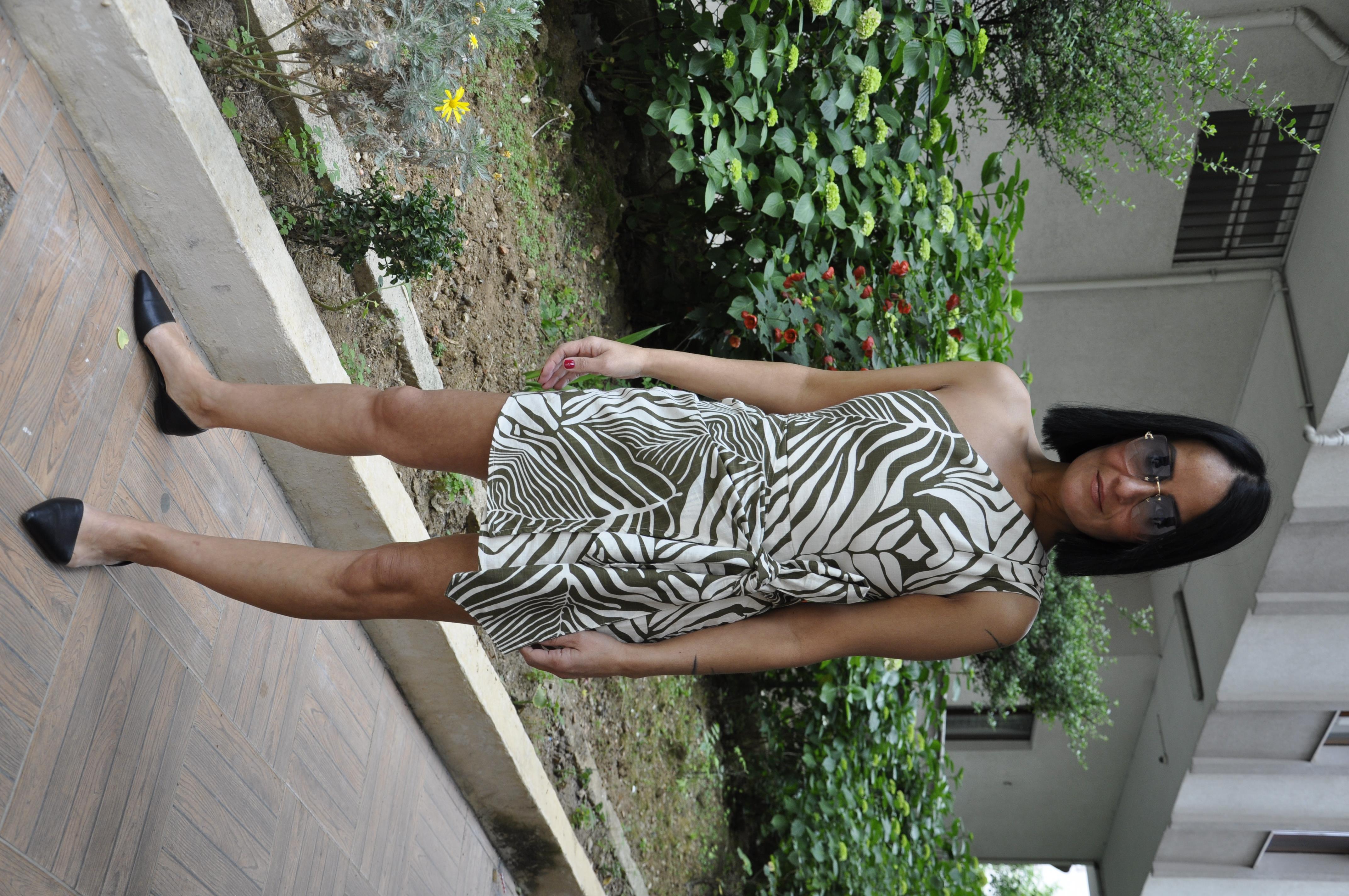 Tek Omuz Mini Elbise