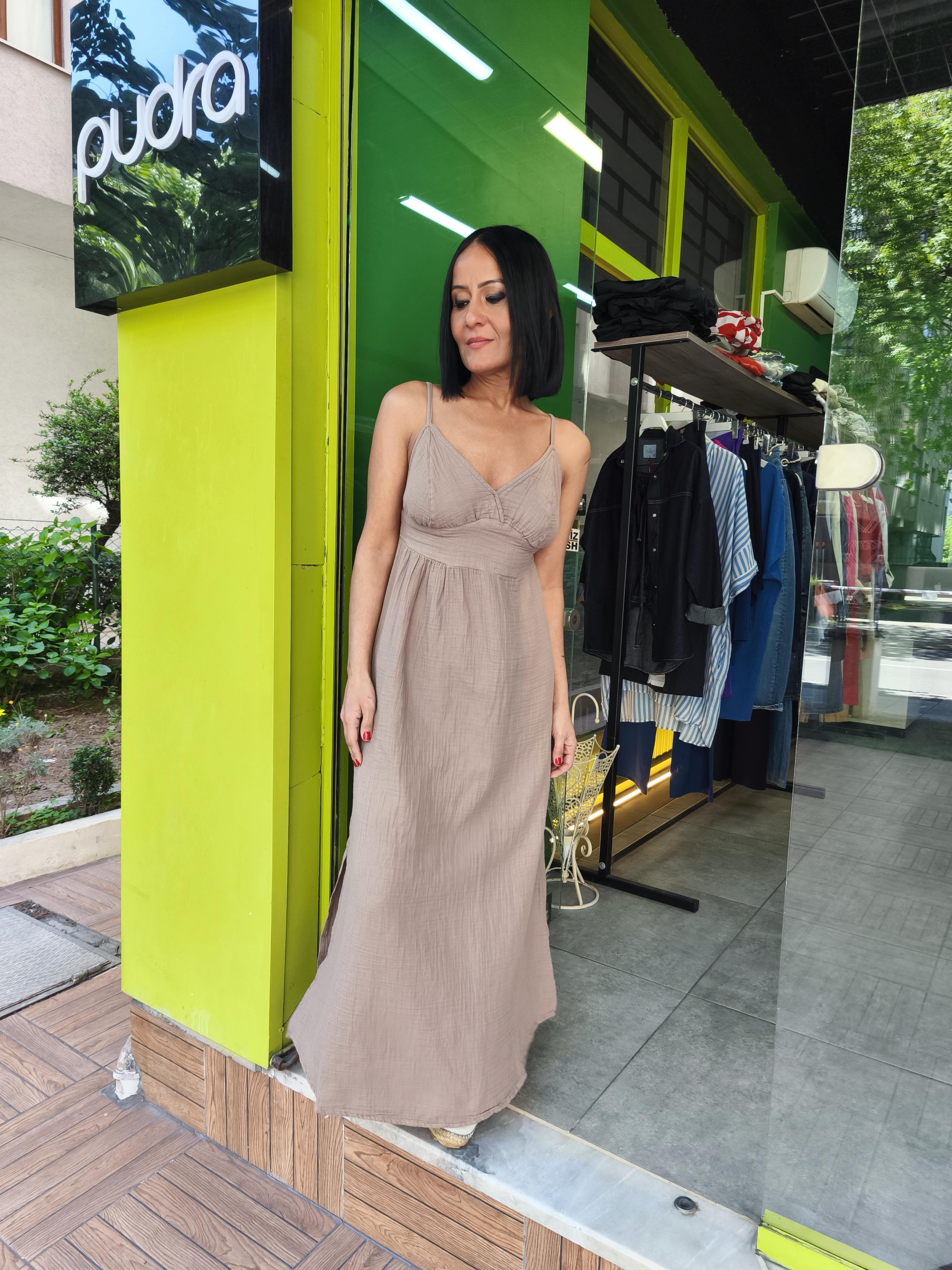 Vizon Müslin Elbise