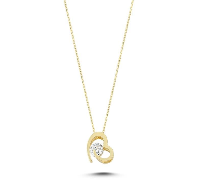 Tasarım Tek Taş Kolye