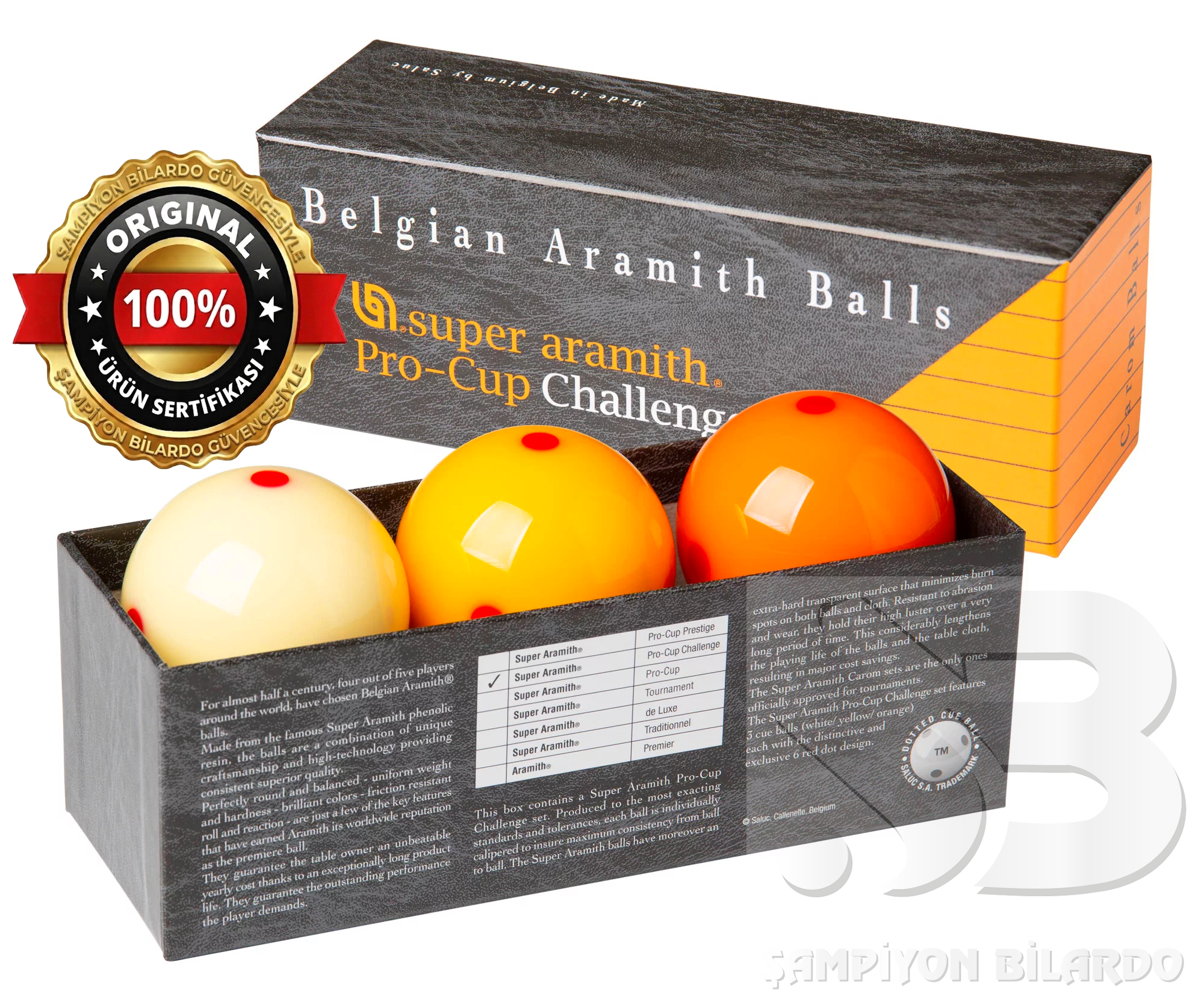 Aramith Pro Cup Challenge Carom 3 Top Seti