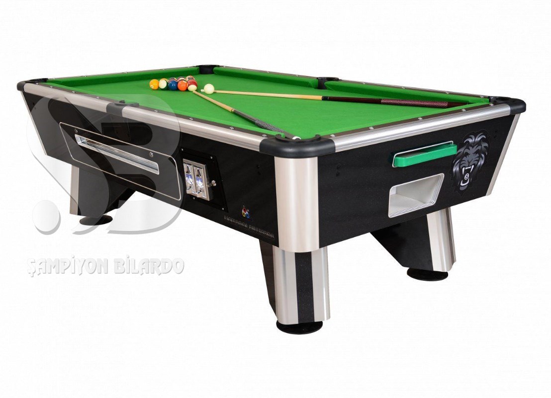 TİCARİ MODEL AMERİKAN (POOL) BİLARDO MASASI (OTOMATİK SİSTEM) (OYUN ZEMİNİ MDF) (7 FT)