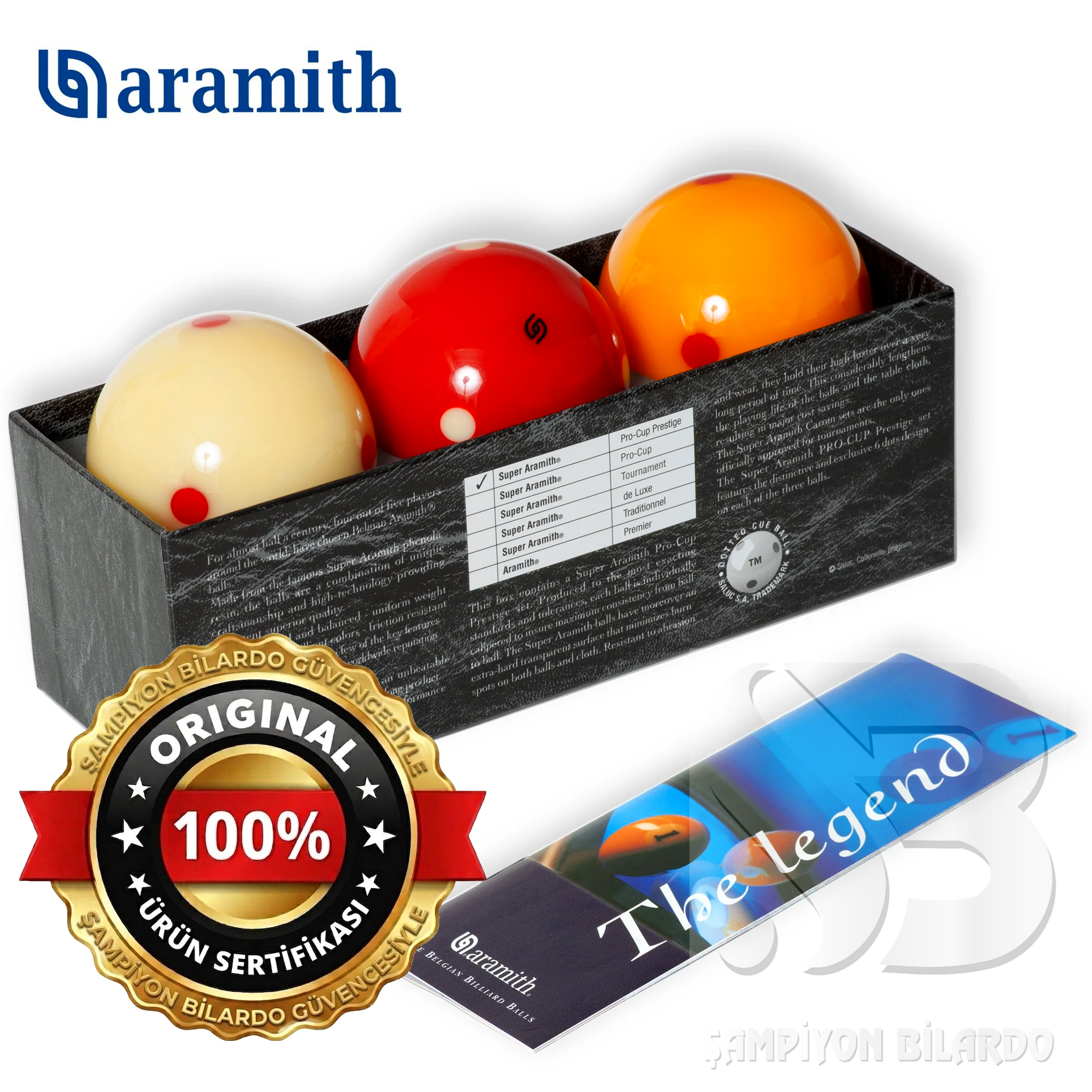 Aramith Pro Cup Prestige Üç Top Seti 