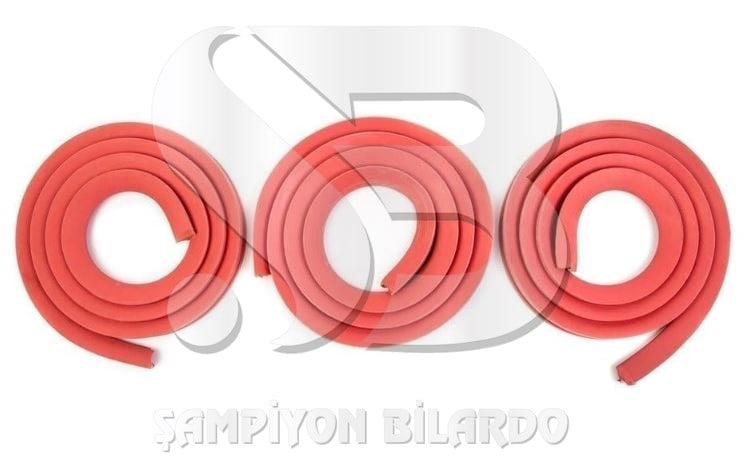 BİLARDO MASA BANT KAUÇUĞU NO NAME (POOL&CAROM) (BAND KANALI ÜÇGEN) (3 PARÇA/1 SET) (280 CM) (YERLİ)