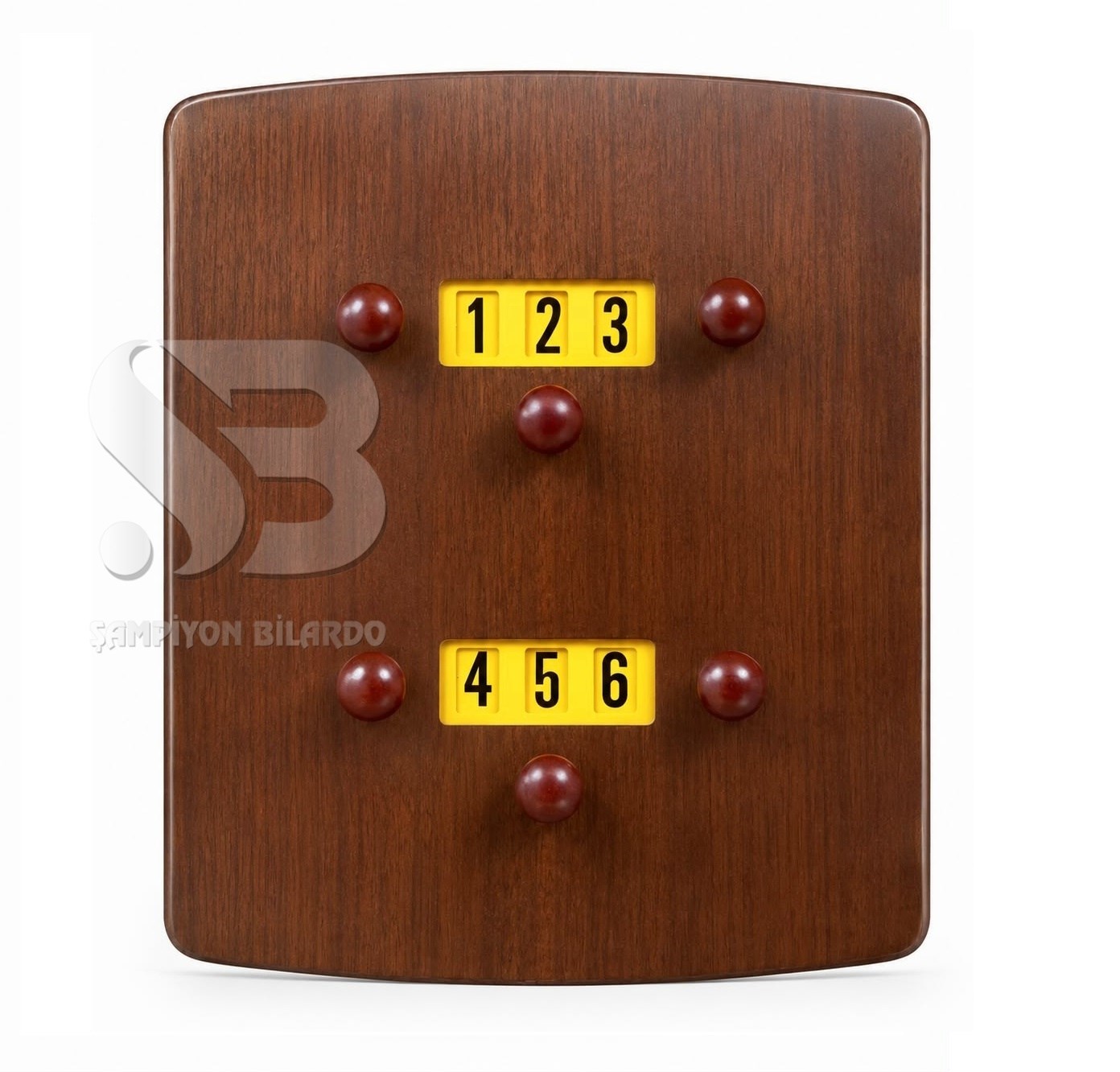 BİLARDO SCOREBOARD  MANUEL AHŞAP NUMARATÖR (LUX SAYI TABELASI) (MAUN) (YERLİ)