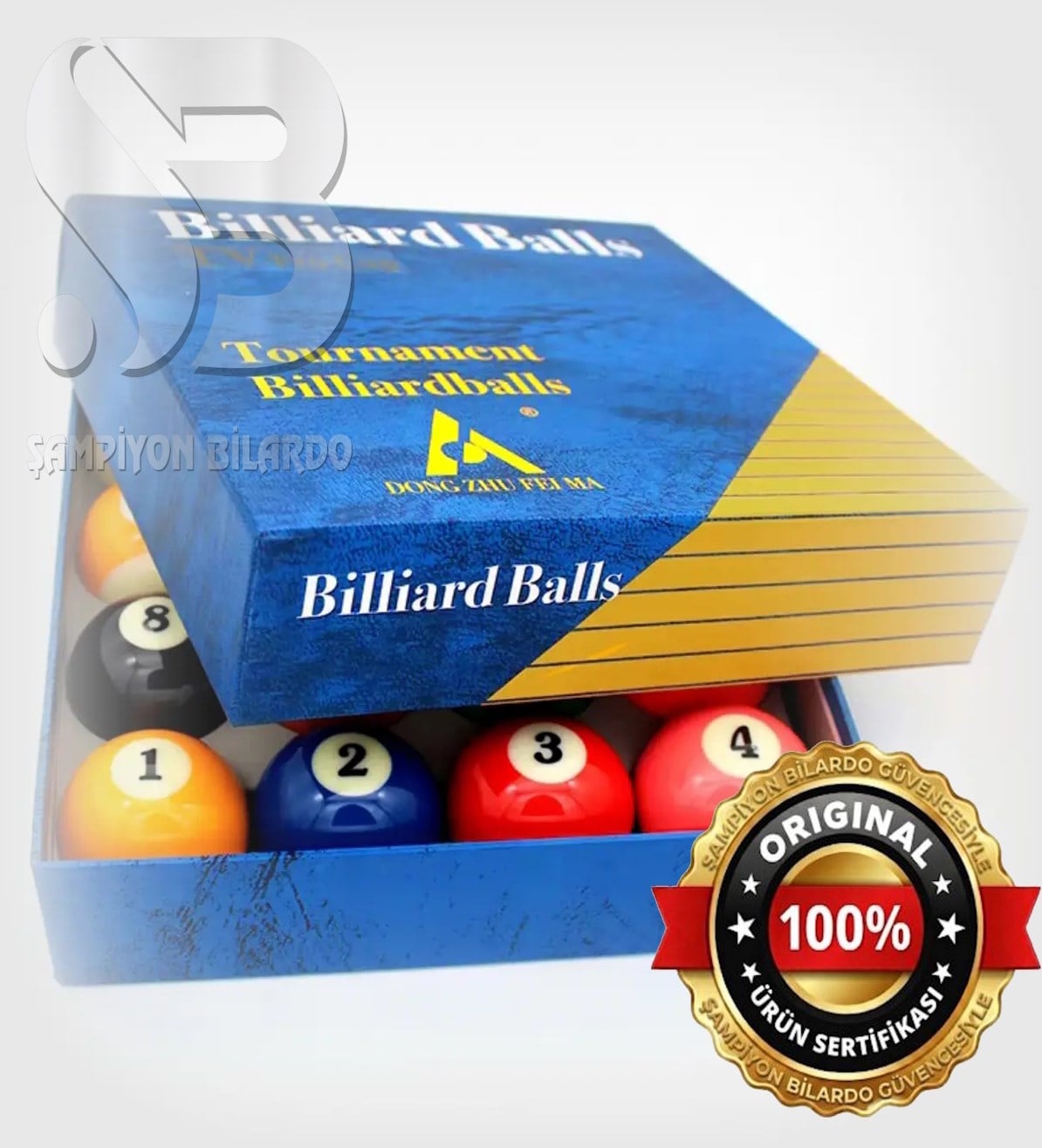 DONG ZU FEI MA TOURNAMENT AMERİKAN POOL TOP SETİ 57,2 MM İTHAL