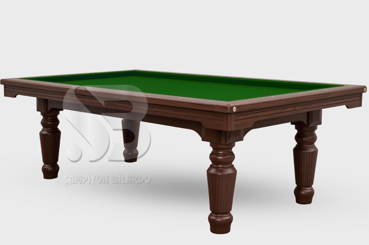 EV TİPİ KLASİK MODEL 4 AYAKLI ÜÇTOP (CAROM) BİLARDO MASASI (OYUN ZEMİNİ MDF)