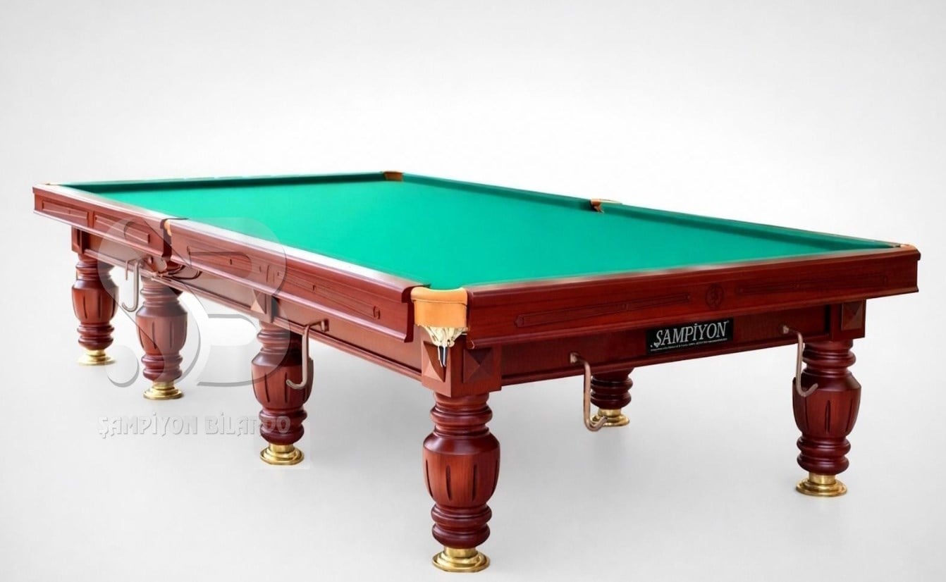 KLASİK MODEL 8 AYAKLI SNOOKER (İNGİLİZ BİLARDOSU) BİLARDO MASASI (12 FT)