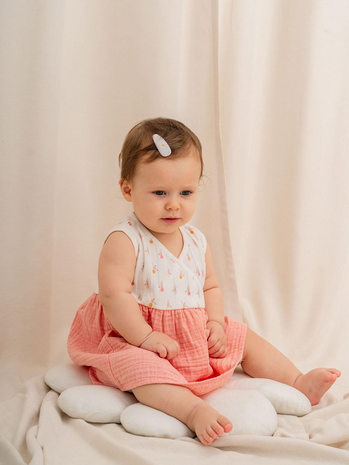 Jakarlı Örme Desenli Elbise