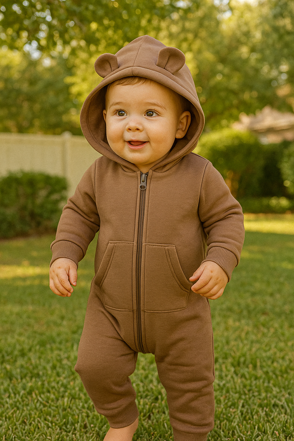 KD33303.Kapşonlu Fermuarlı 3İplik Takım 