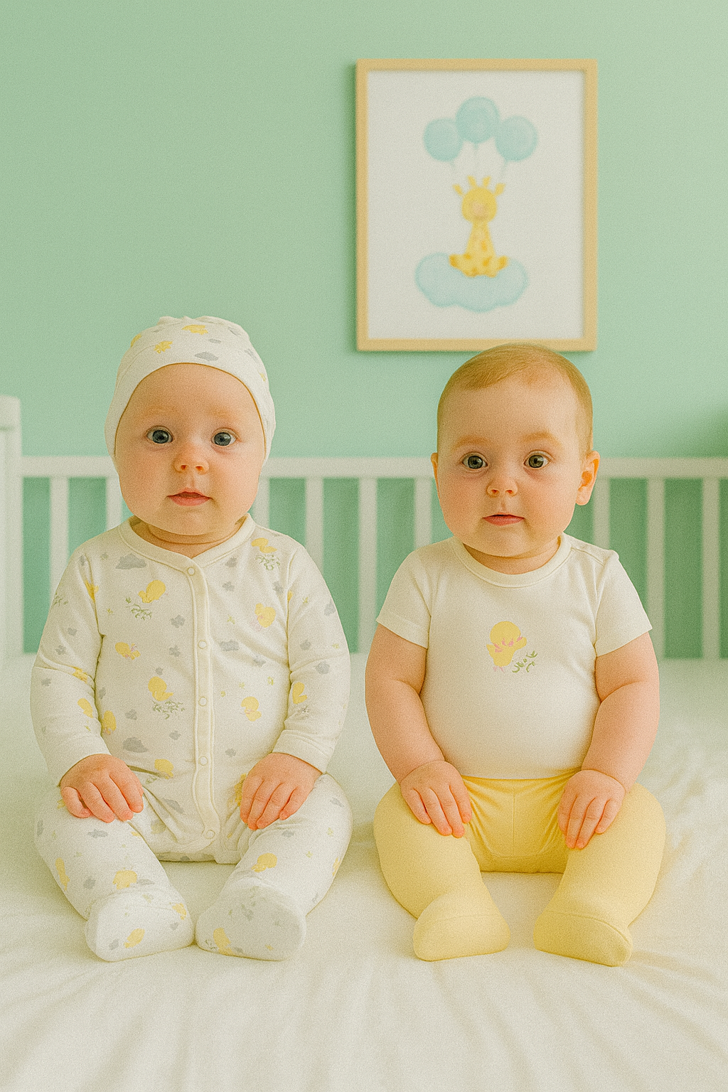 KD53110.BASKILI KIZ 4LÜ TAKIM 1-3/3-6AY