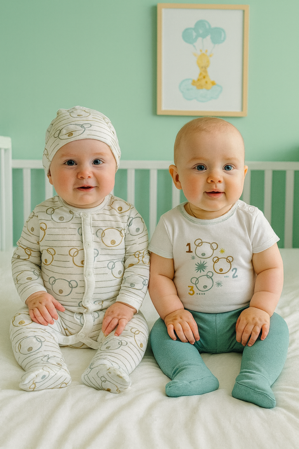 KD53125.BASKILI ERKEK 4LÜ TAKIM 1-3/3-6AY