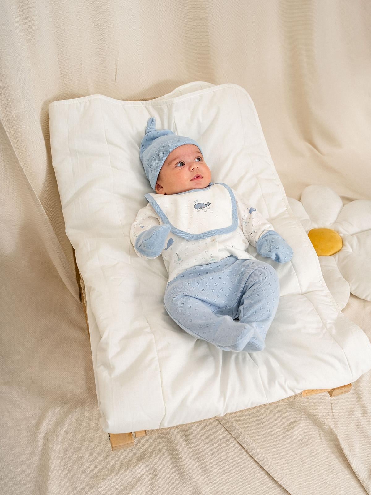 KD53459.JAKARLI BASKILI ERKEK 5Lİ HASTANE ÇIKIŞI 3-6/6-9/9-12/18-24AY