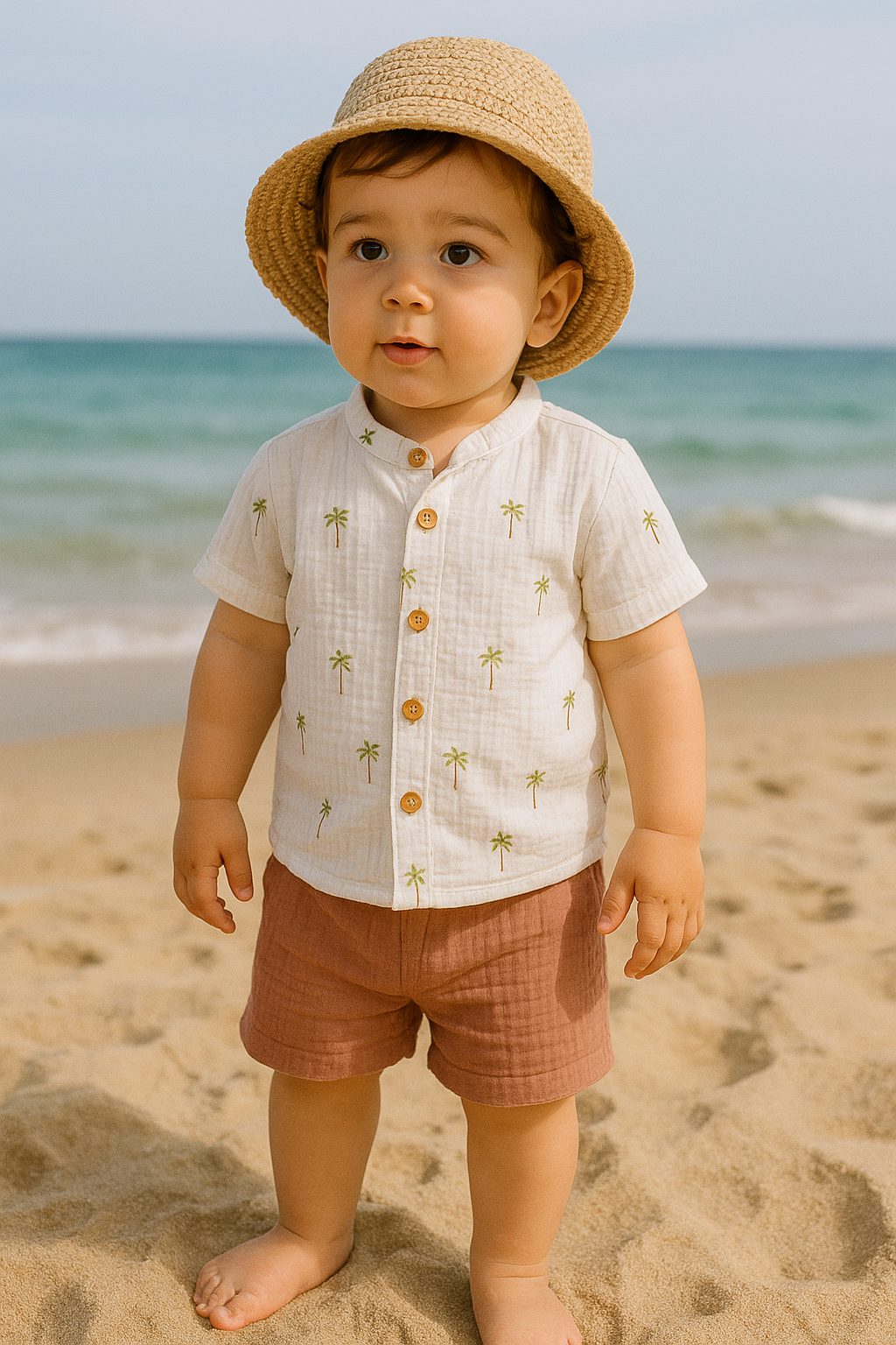 KD53864.DESENLİ MÜSLİN ERKEK 2Lİ TAKIM 6-9/9-12/18-24/24-36AY