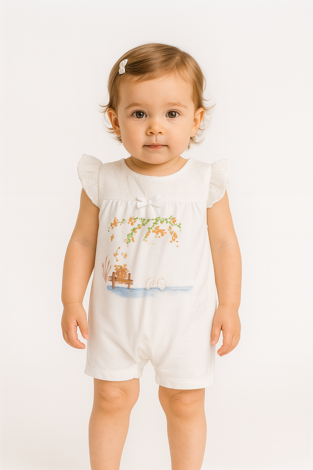 KD01016 Kız Bebek Tulum 1-3/3-6/6-9/9-12 Ay
