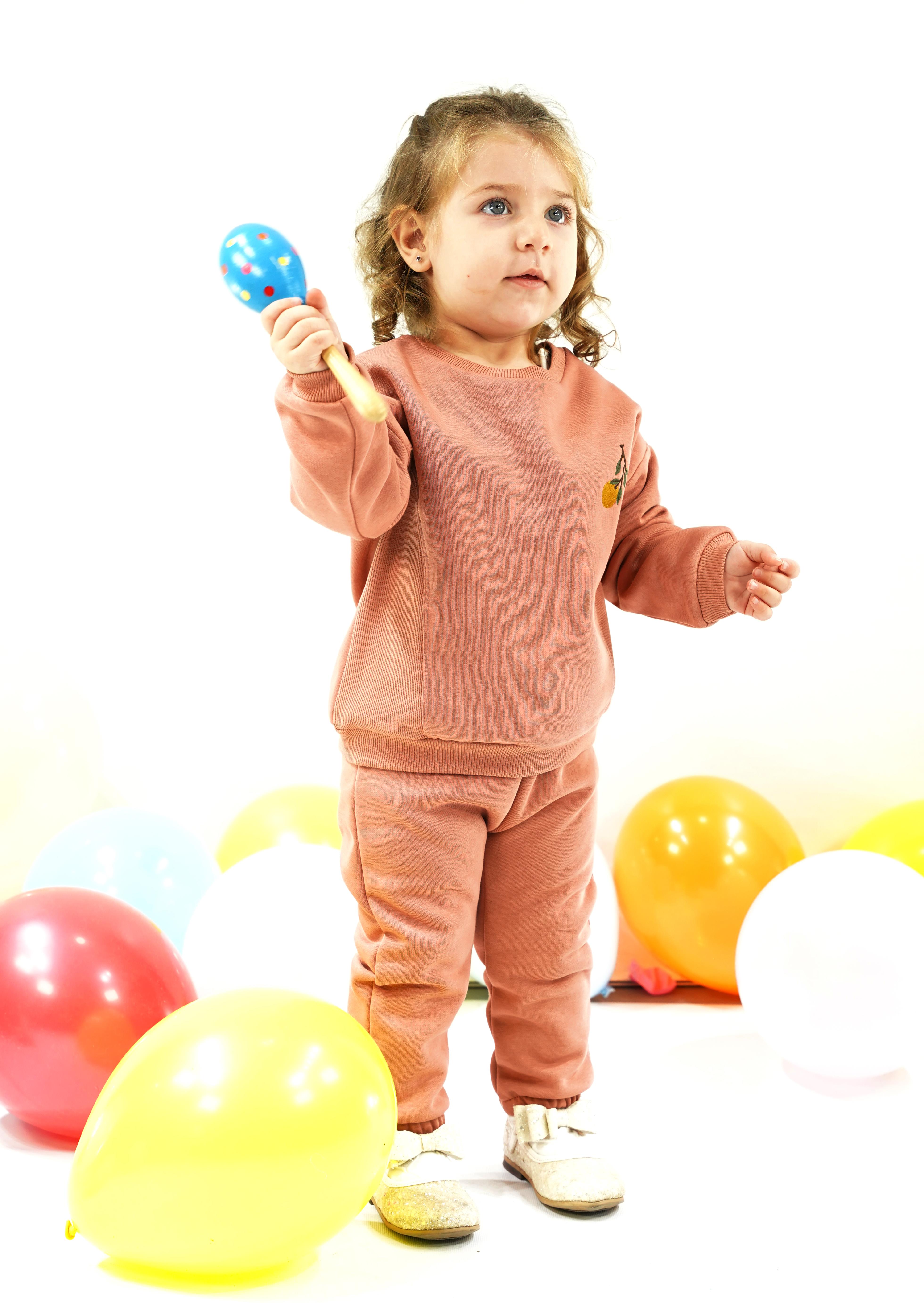 KD33343 PORTAKAL NAKIŞLI 3İPLİK TAKIM 6-9/9-12/18-24/24-36 AY