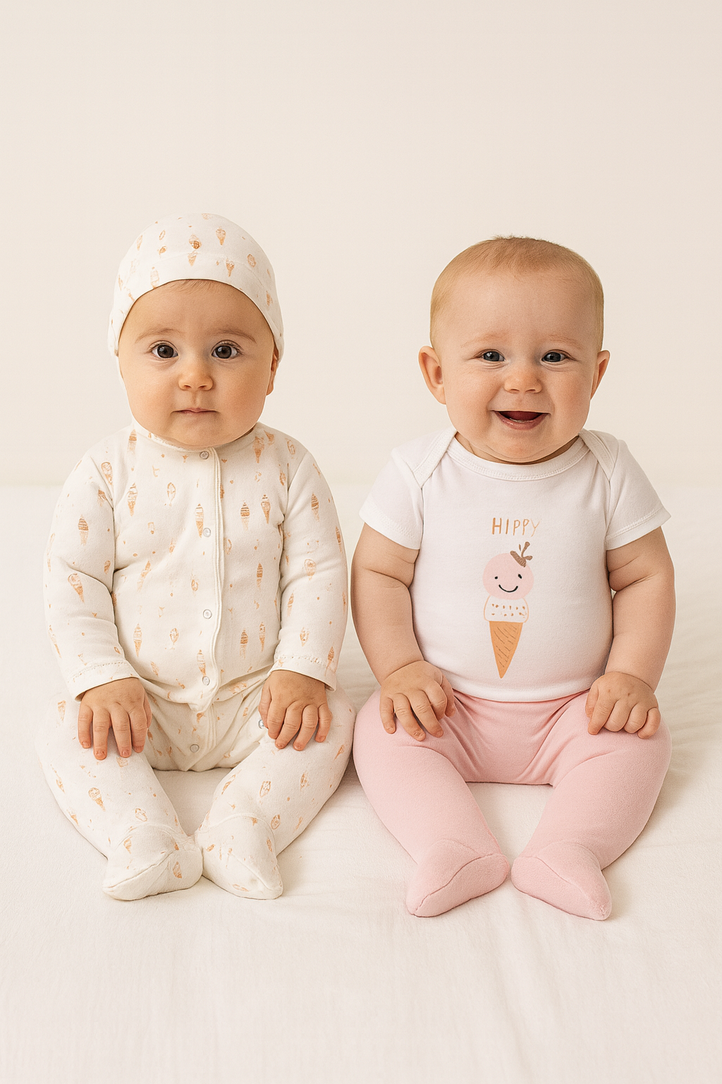 KD53110.BASKILI KIZ 4LÜ TAKIM 1-3/3-6AY