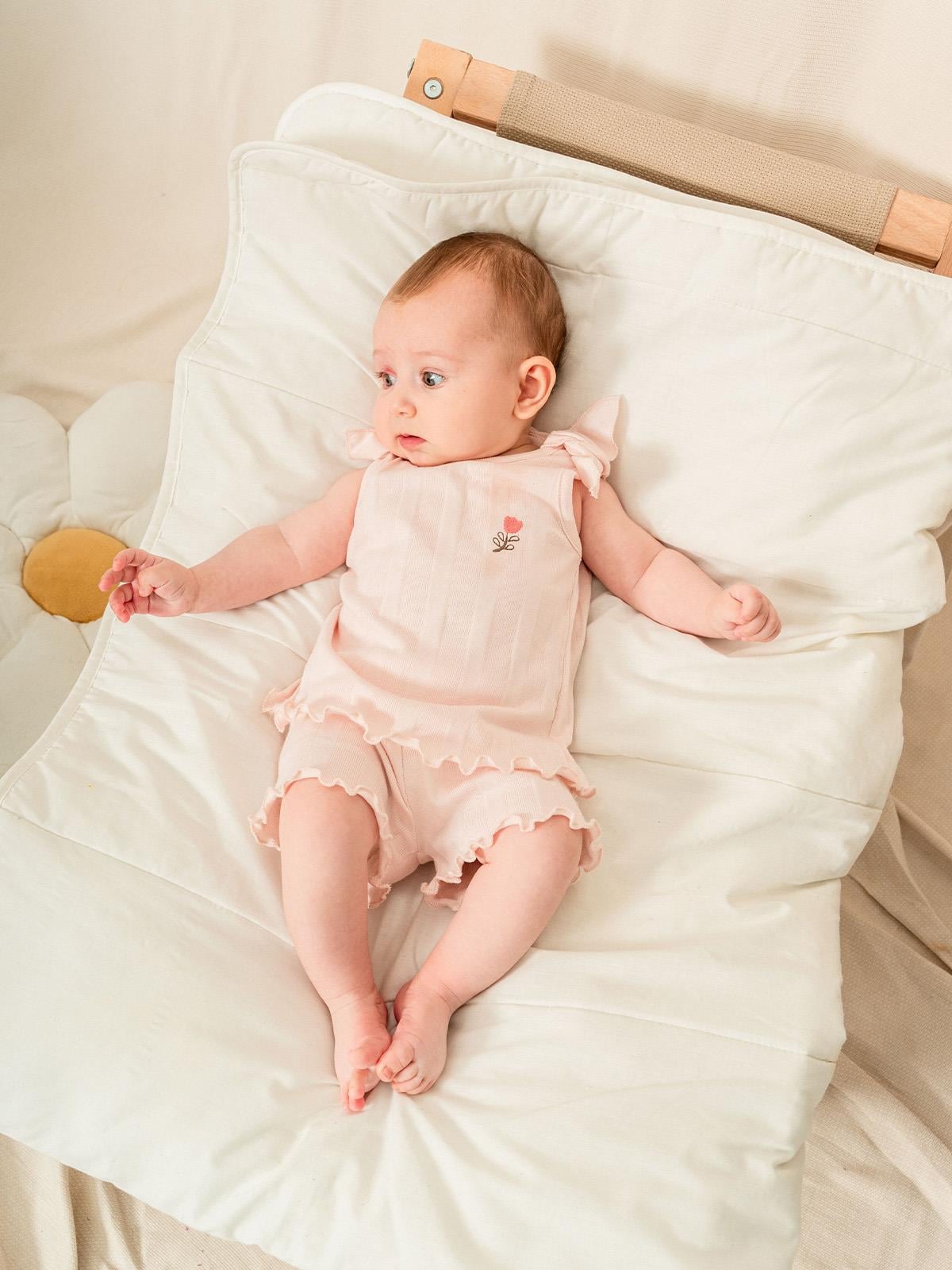 Jakarlı Örme Kız Atlet Şort Takım