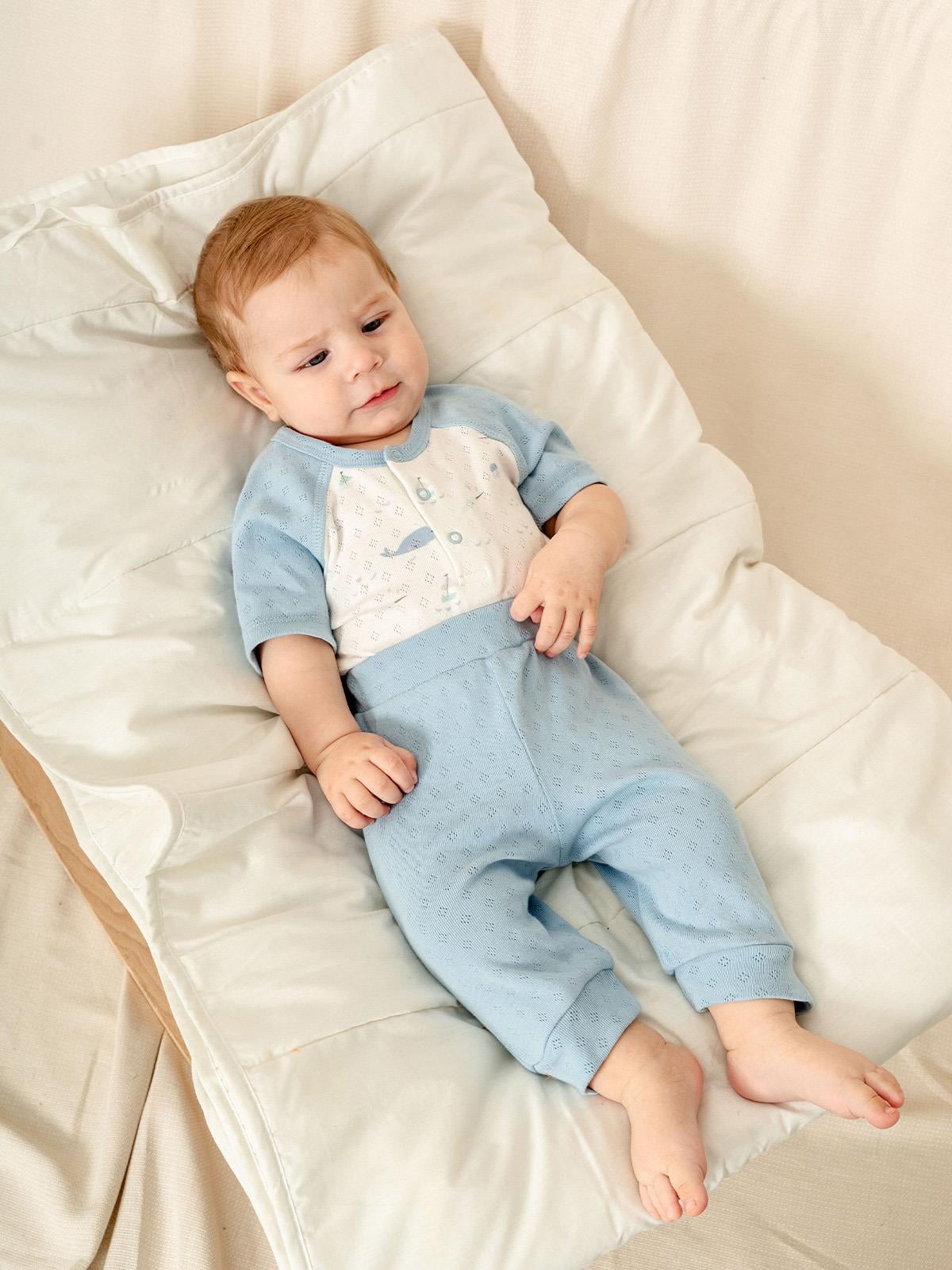 Jakarlı Çıtçıtlı Body Patiksiz Alt Erkek Takım