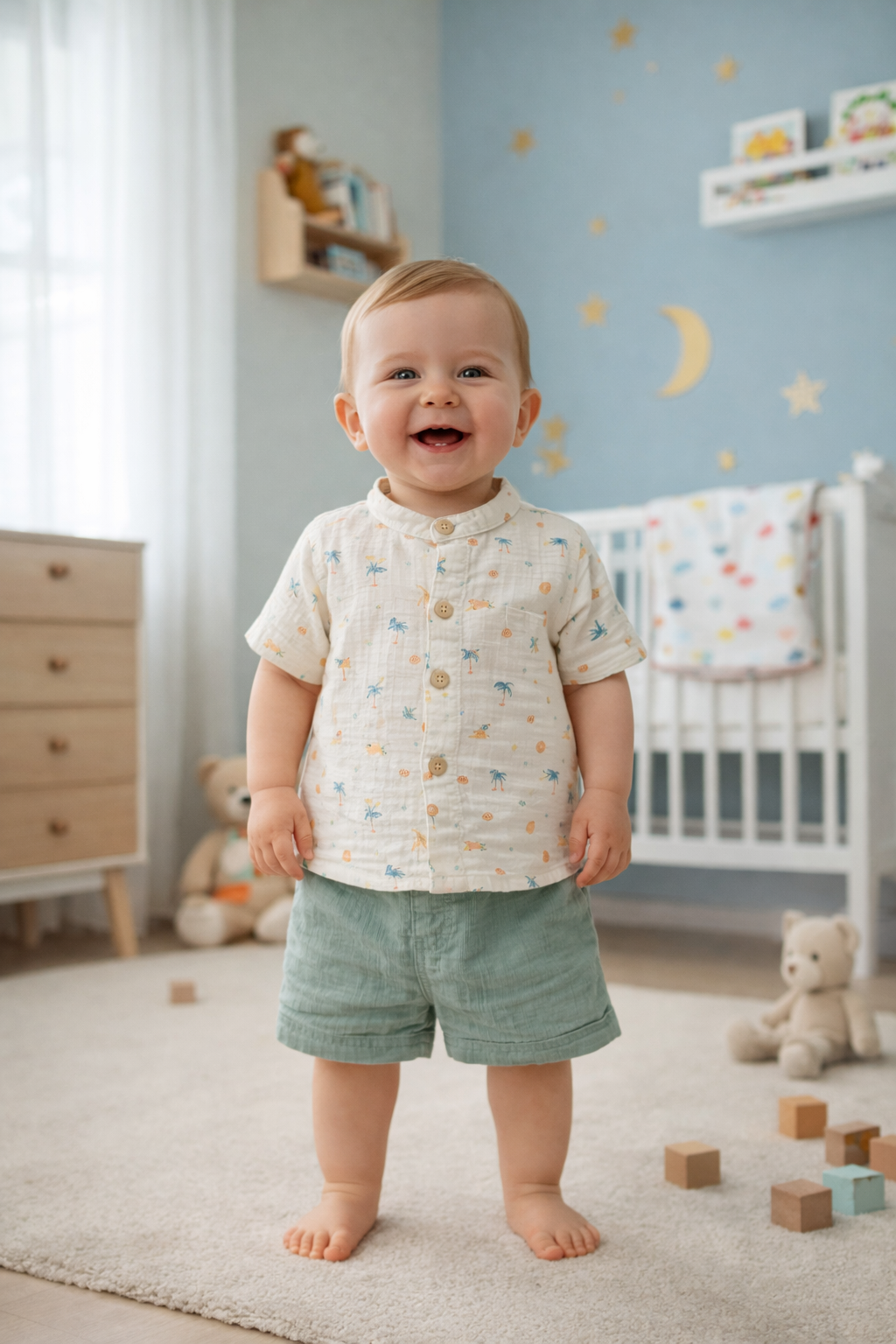 KD53864.DESENLİ MÜSLİN ERKEK 2Lİ TAKIM 6-9/9-12/18-24/24-36AY