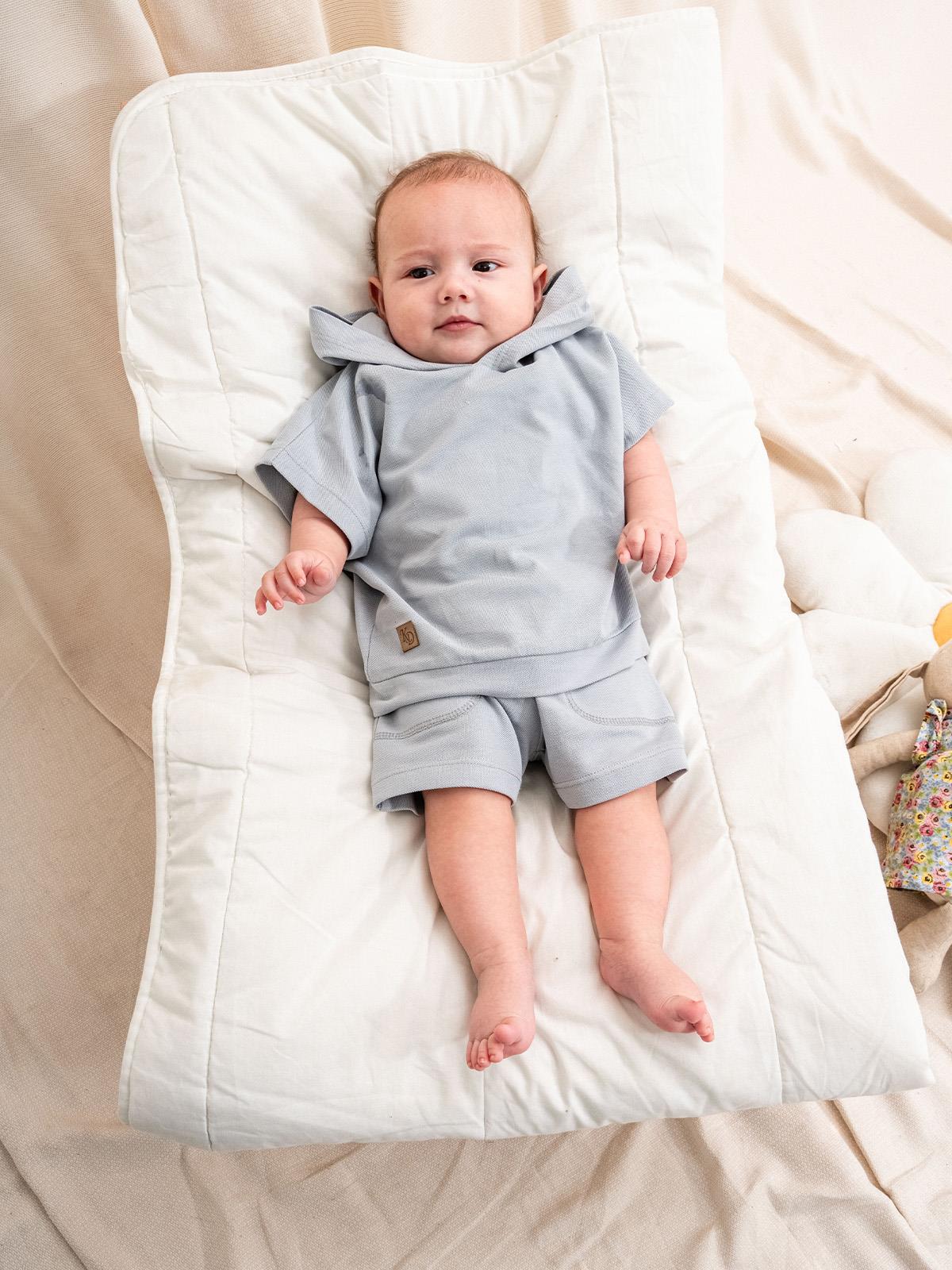 KD54051.LAKOSTE KAPŞONLU TİŞÖRT 2Lİ TAKIM 3-6/6-9/9-12/18-24AY