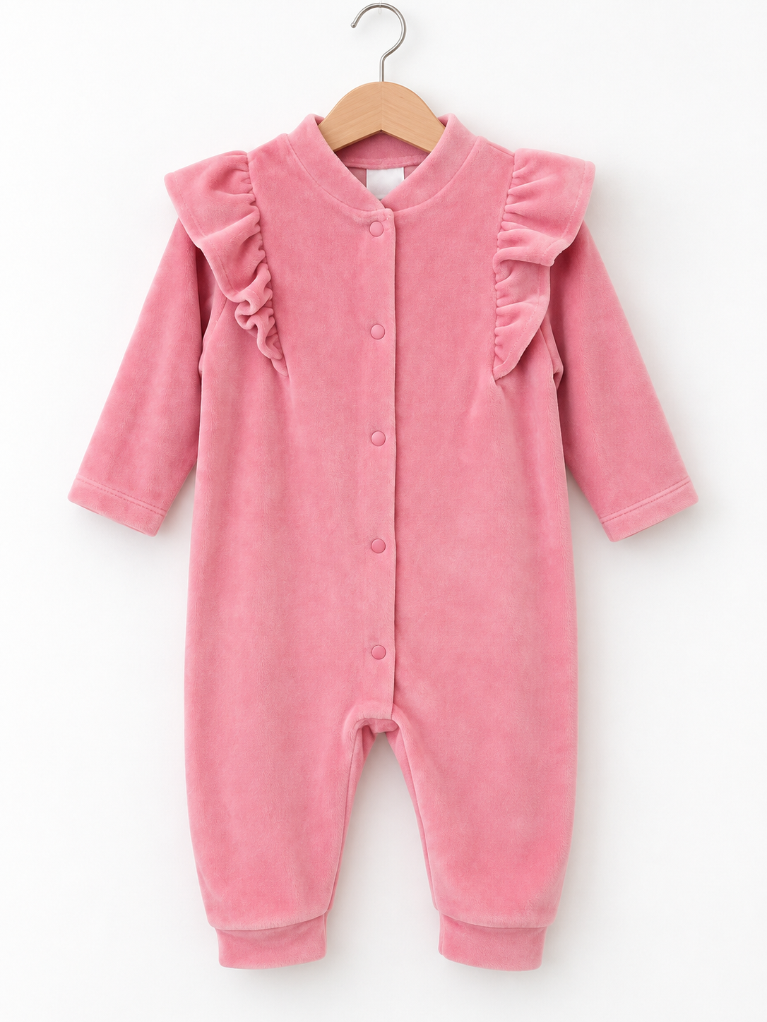 KD63123.KADİFE FIRKIRLI KIZ BEBEK TULUM 3-6/6-9/9-12/18-24 AY