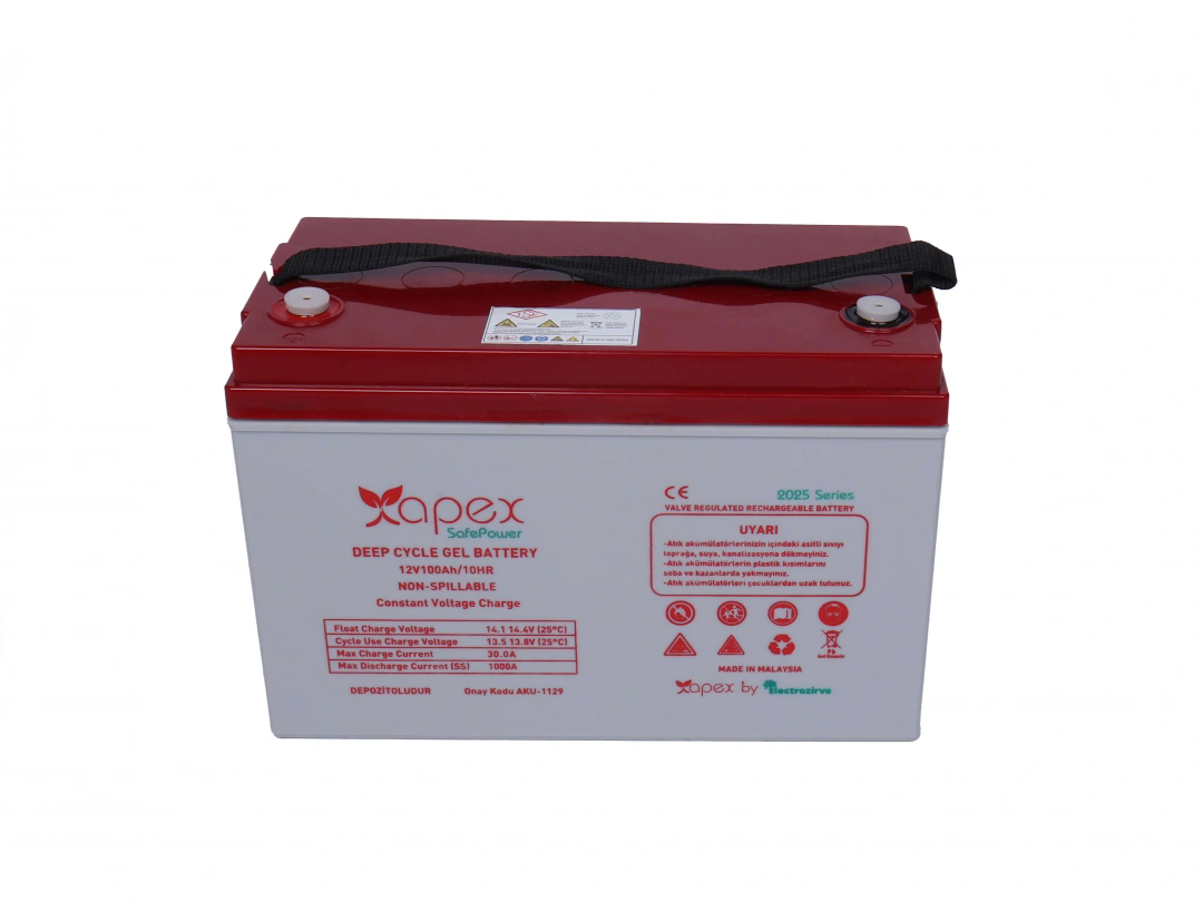 APEX 12V 100Ah Safepower Jel Akü Apex