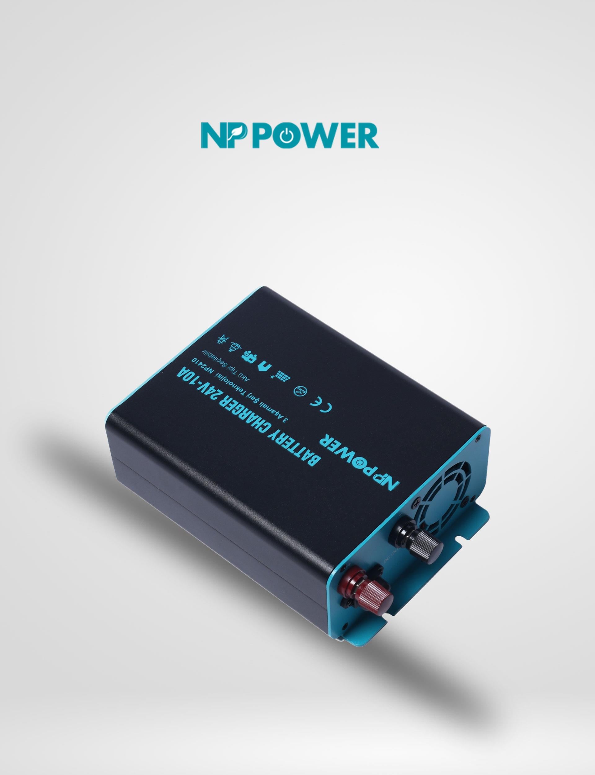 NP Power 24 Volt 10 Amper Akü Şarj Cihazı