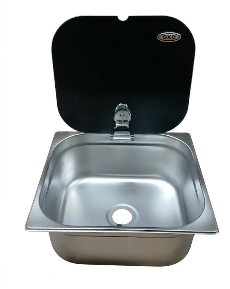 OXO Cam Kapaklı Dikdörtgen Evye