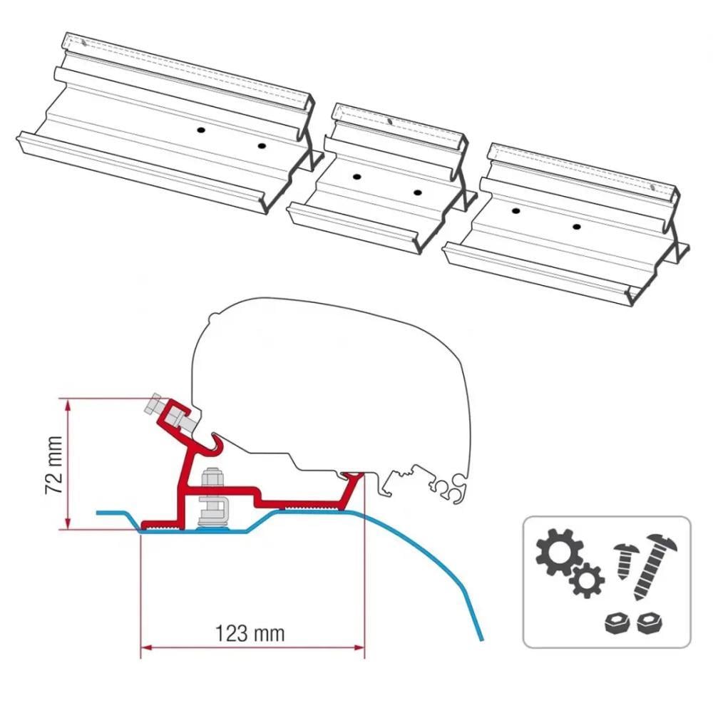 Fiamma F80 F65 Tente Montaj Braketi, 2006 ve sonrası