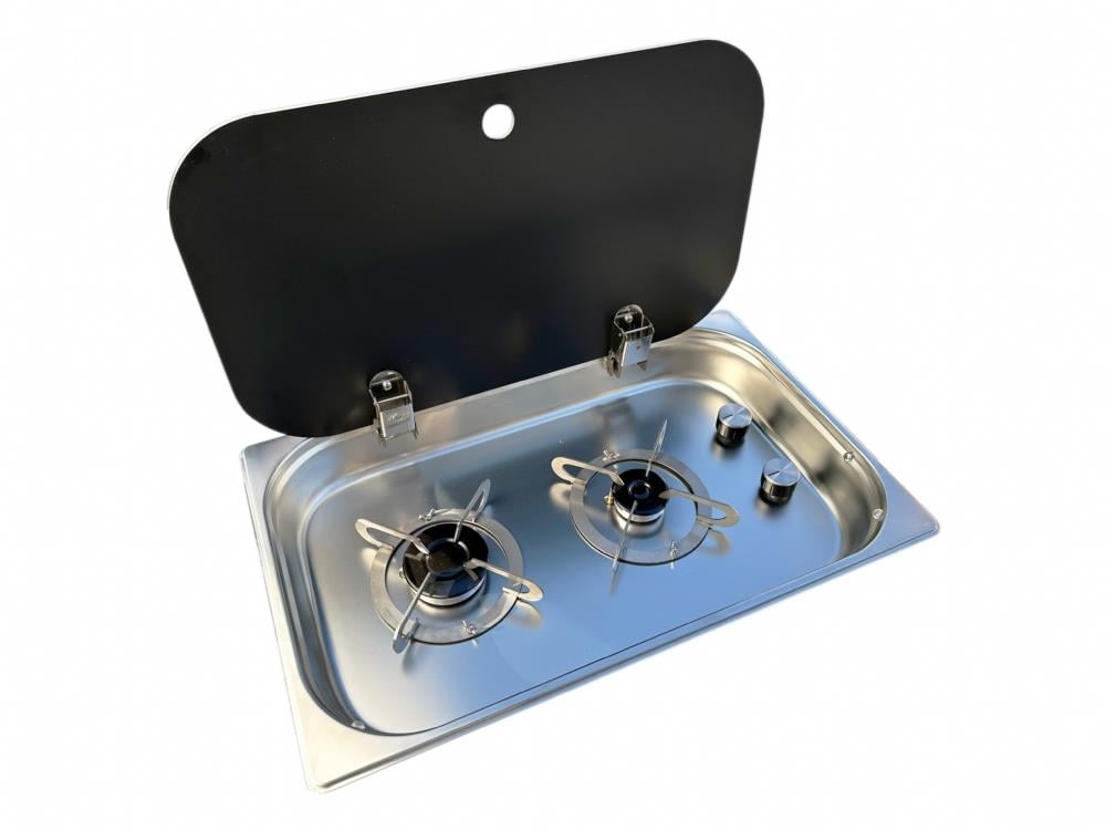 ATY Çift Gözlü İkili Gömme Ocak Lamine Kapaklı