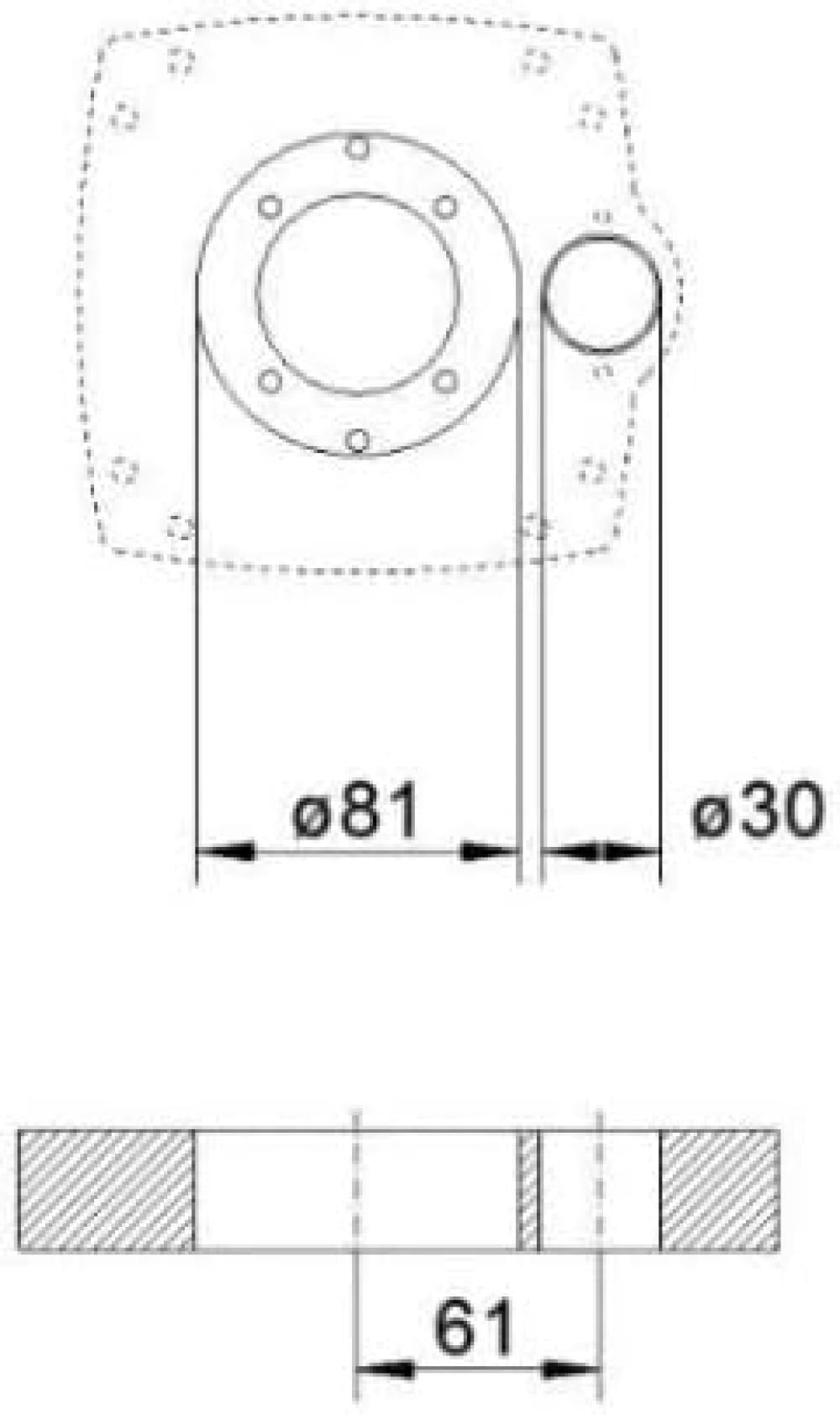 ILSE TECHNIK 6941 GRA-KARAVAN DÖNER MASA AYAĞI-75 cm