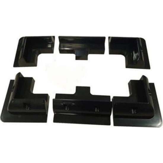 KARAVAN MONTAJ SETİ SİYAH 6'LI SET (4 KÖŞE, 2 YAN)