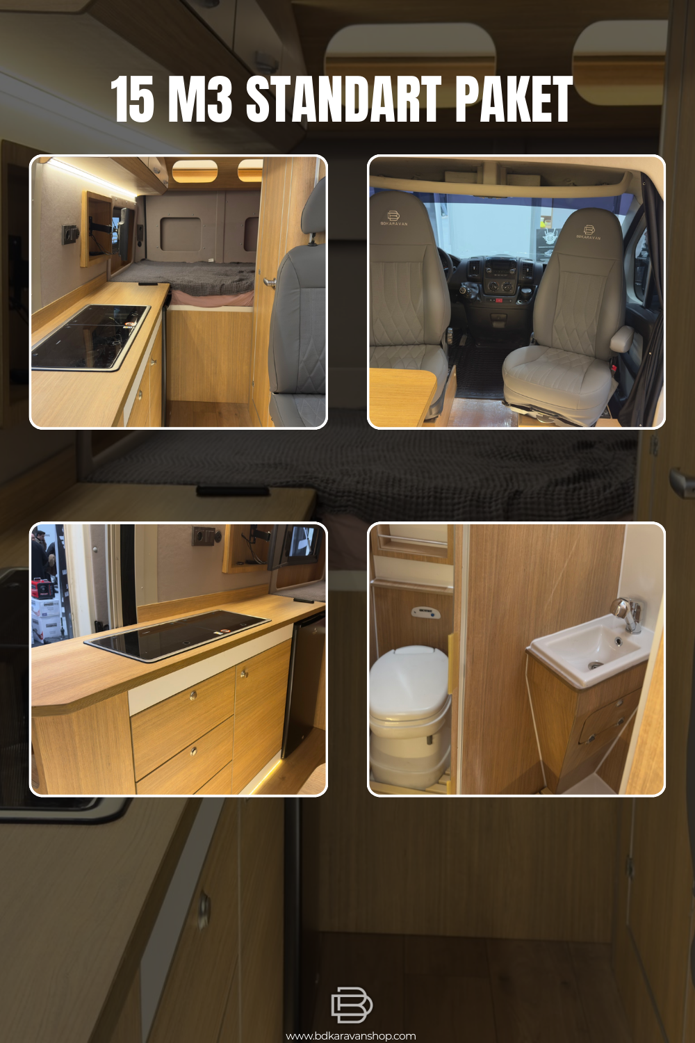15 M3 Standart Karavan Dönüşüm Paketi | Karavan İmalat & Malzeme Dahil