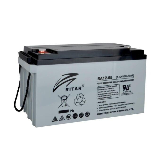 Ritar 12V 65Ah Bakımsız Kuru Akü