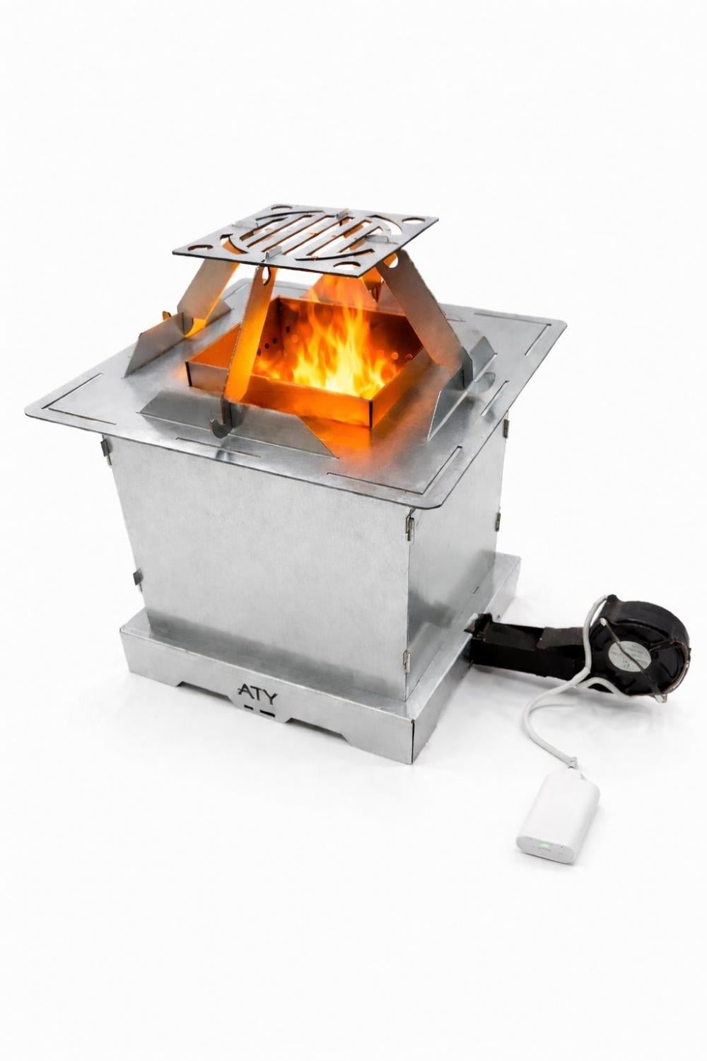 TURBEX Dumansız Katlanır Kamp Sobası | Fanlı Turbo Sistem